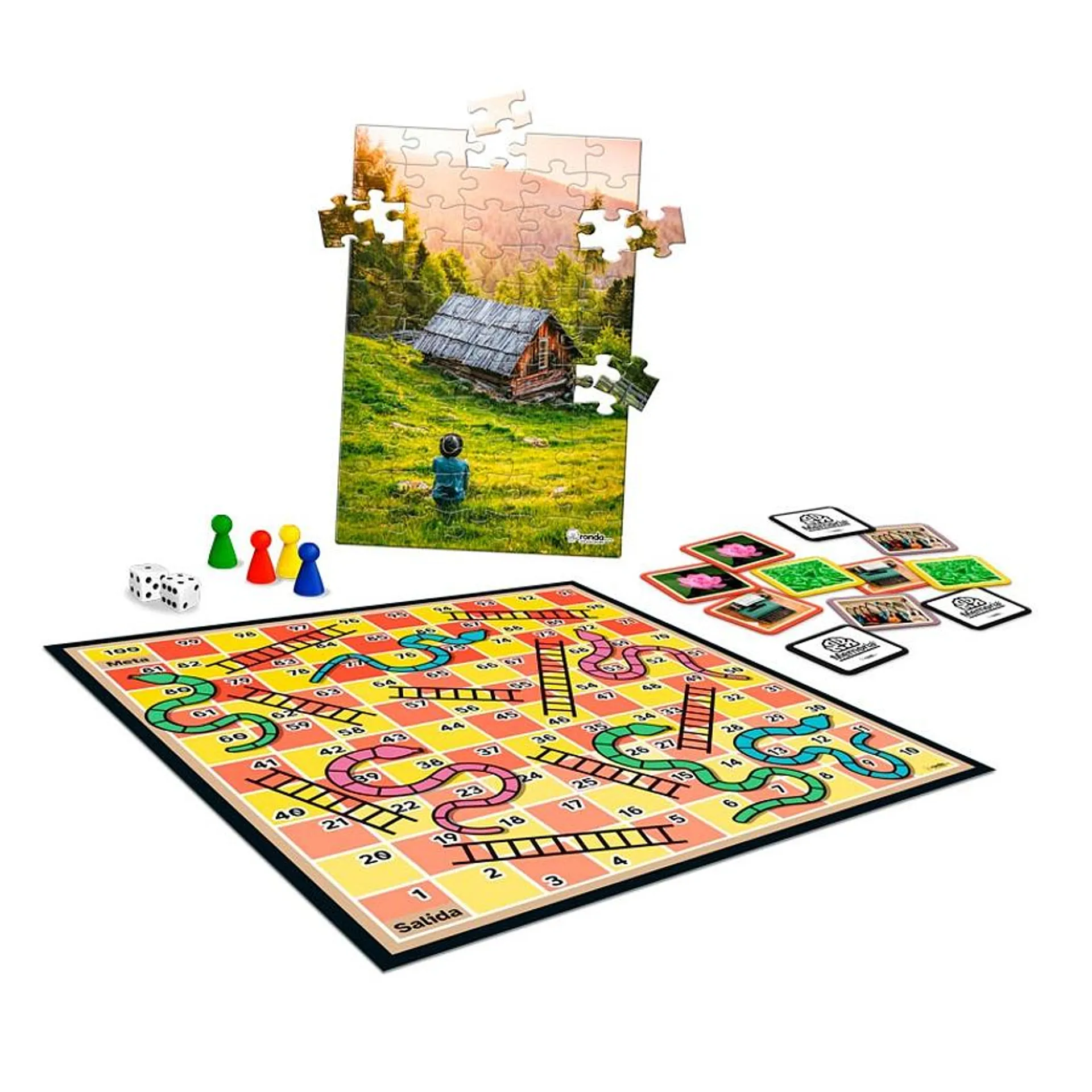 Juego De Mesa 4 En 1 Multijuegos 60+