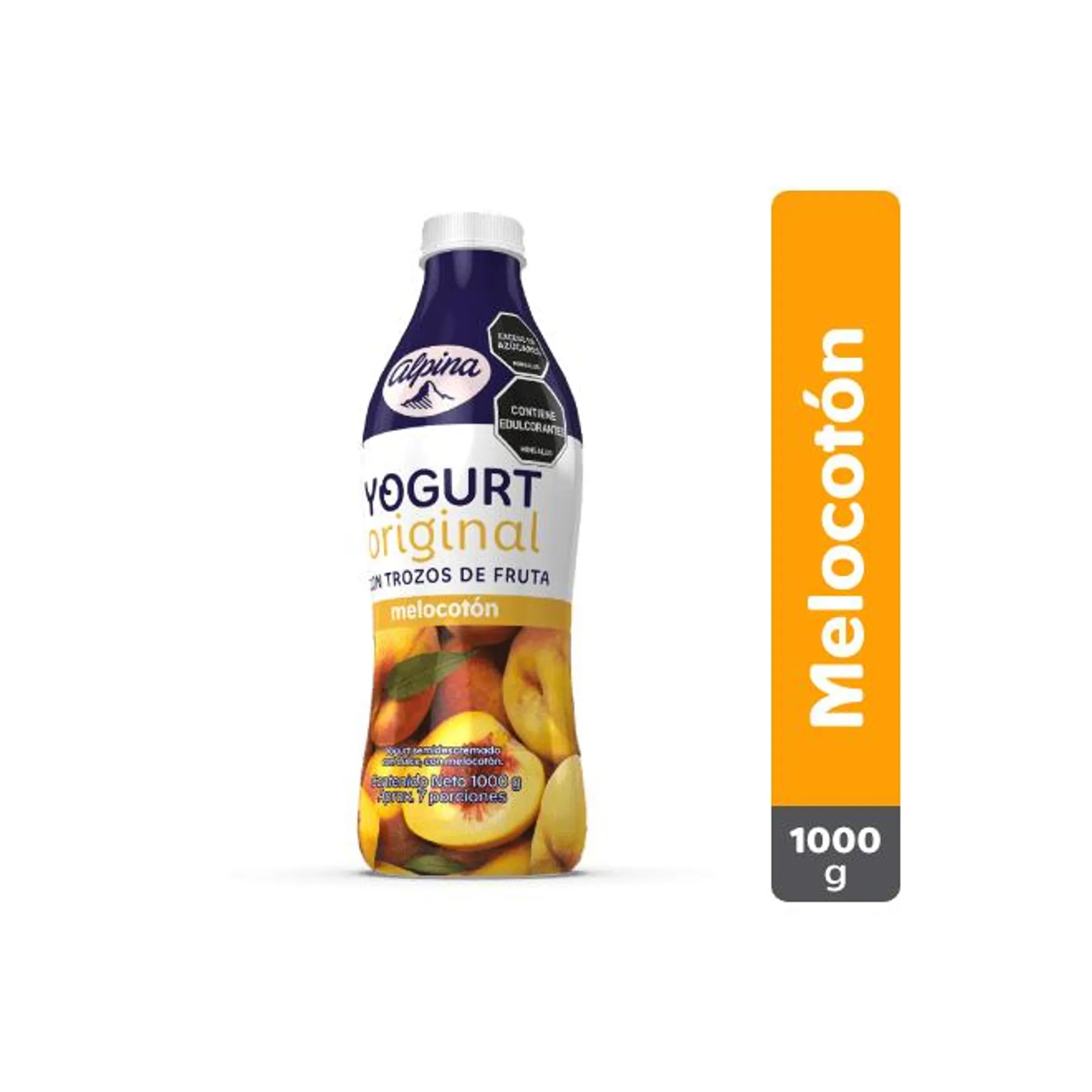 Yogurt Original Alpina Melocotón Botella 1000 g