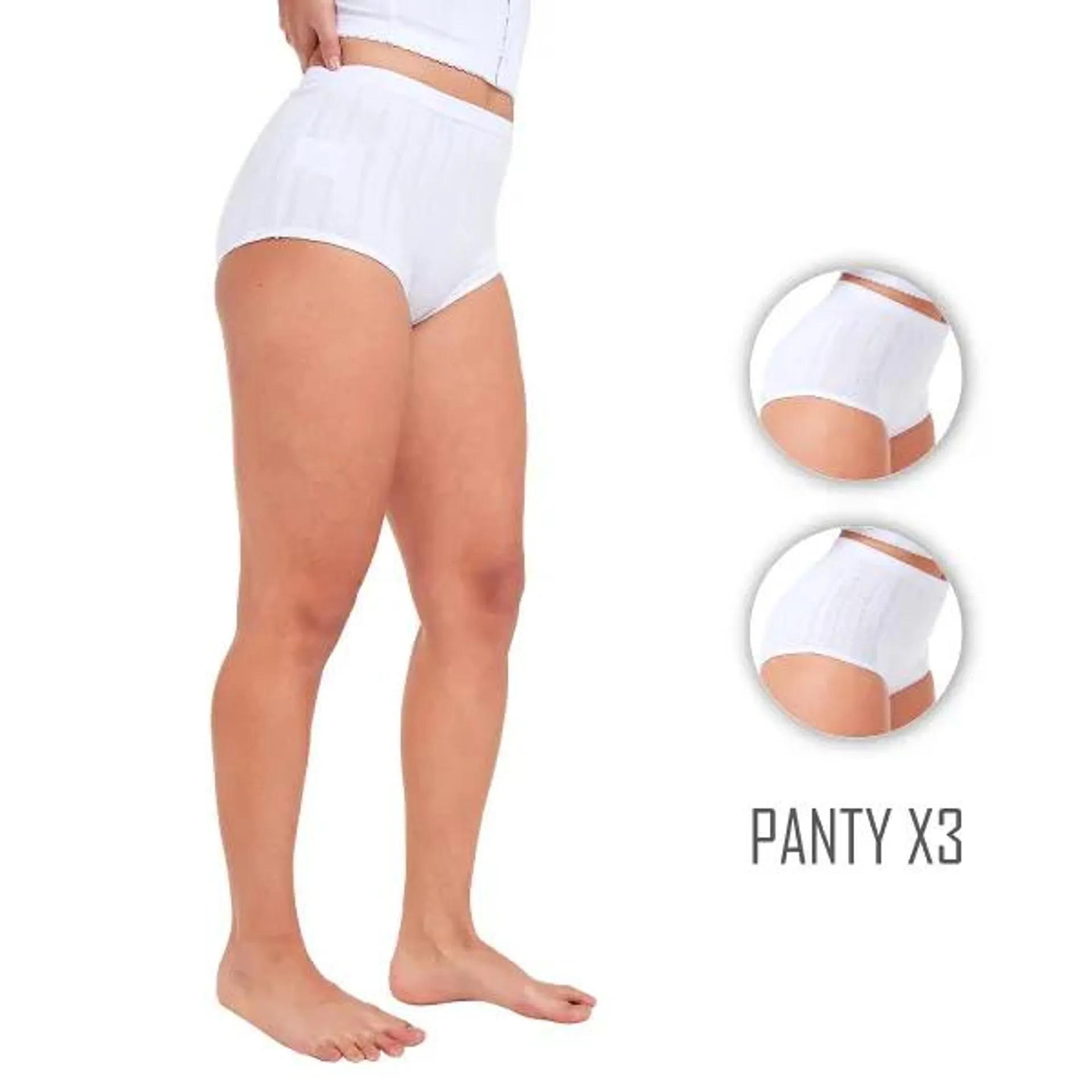 Combo X3 Panty Clásico Mujer Diana