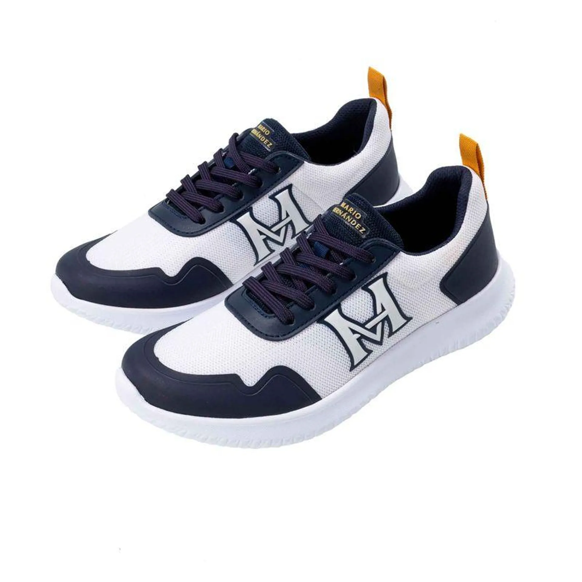 Tenis castillo H blanco azul Trecking