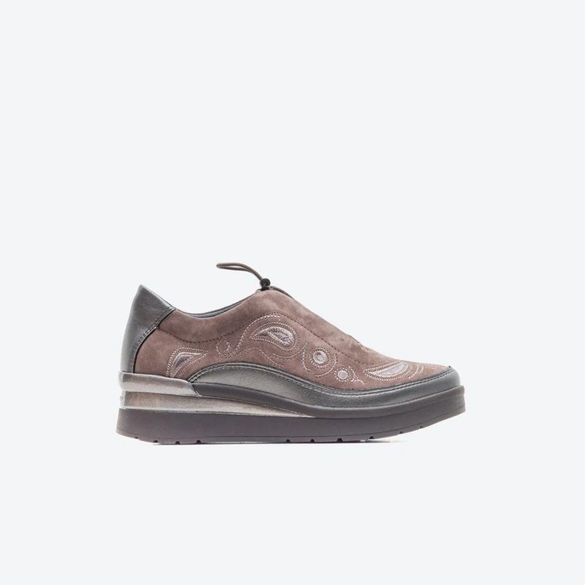 Zapato Casual Mujer Stonefly Z1il Gris Taupe