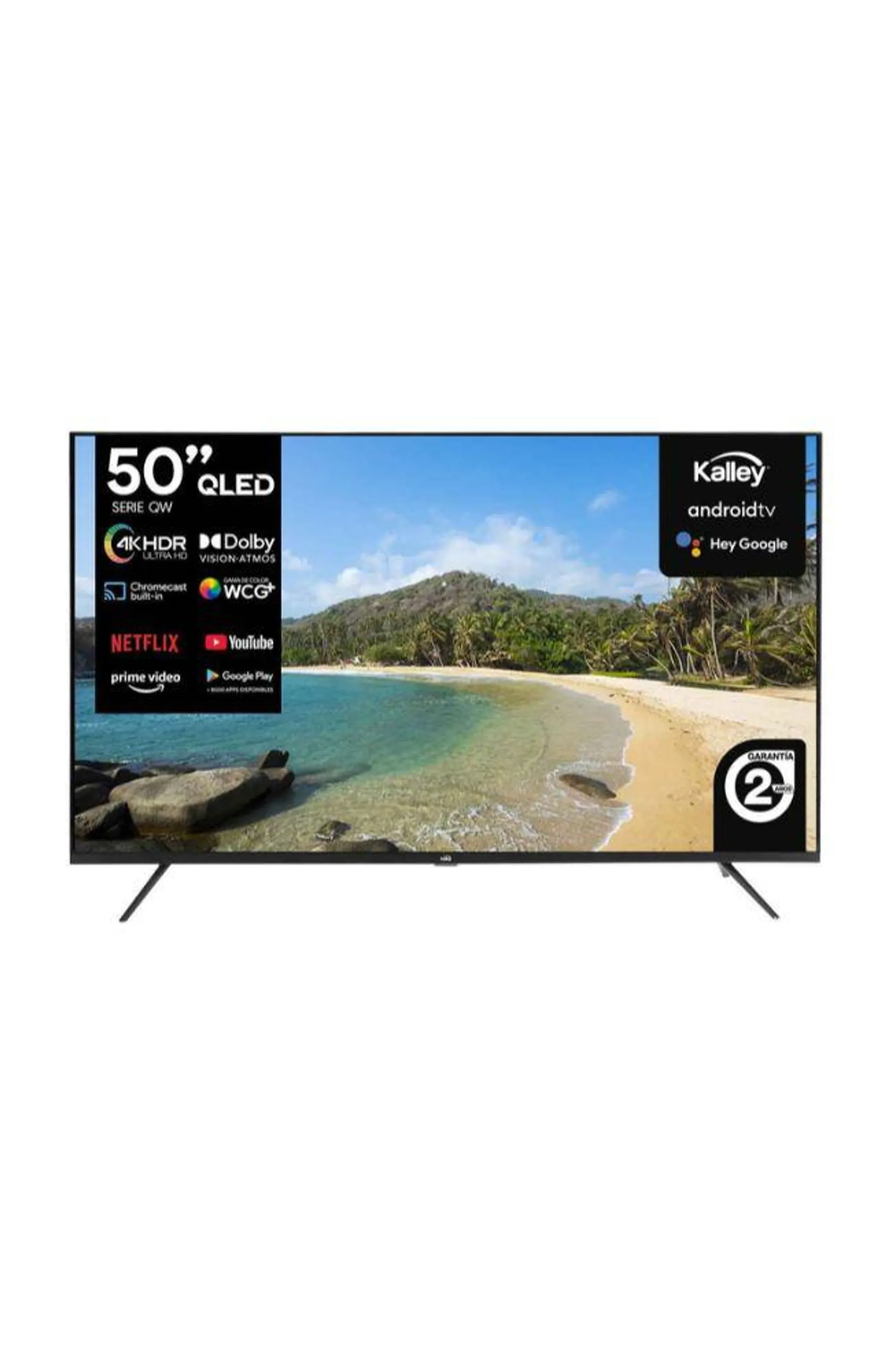 TV Kalley 50" K-ATV50UHDQW 4K-UHD QLED Smart TV Android