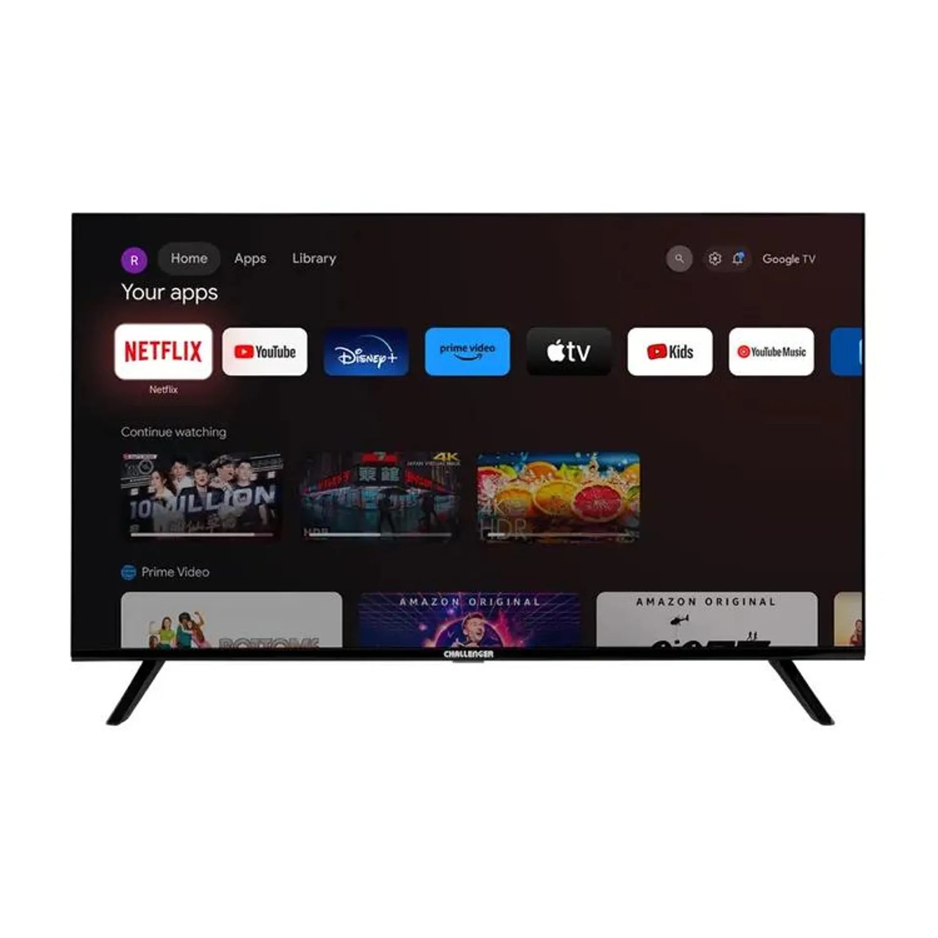 TV CHALLENGER 43" Pulgadas 108 cm LED43TG79 FHD LED Smart TV Google