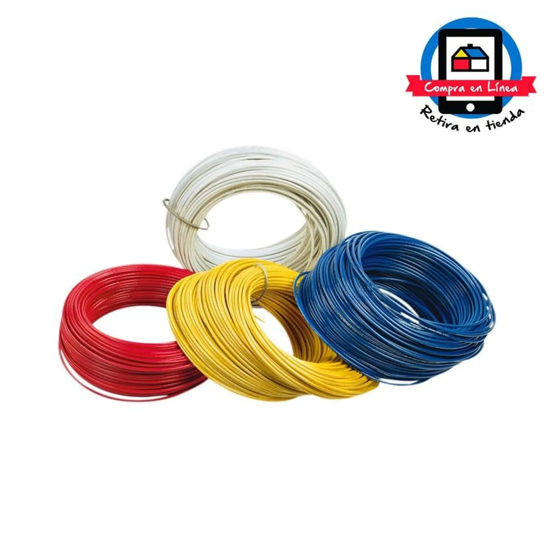 Cable #10 100 metros azul Conectores y Cables