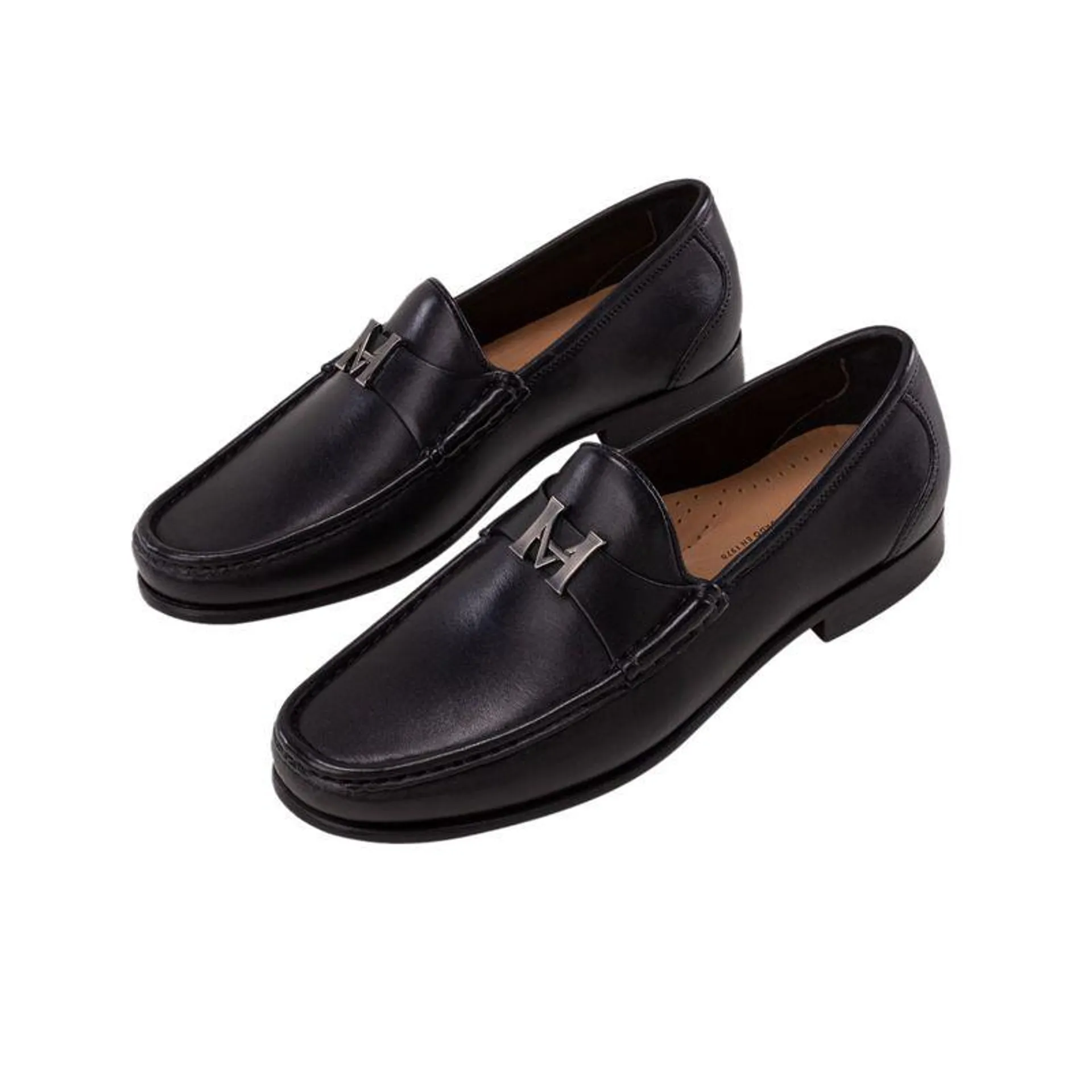 Mocasín vizcaya negro premium