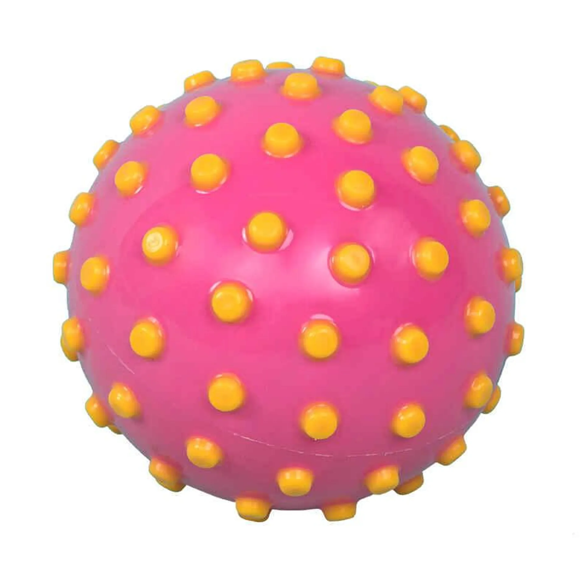 Pelota Pequeña Descubrimiento Acuático Rosa Puntos Amarillos