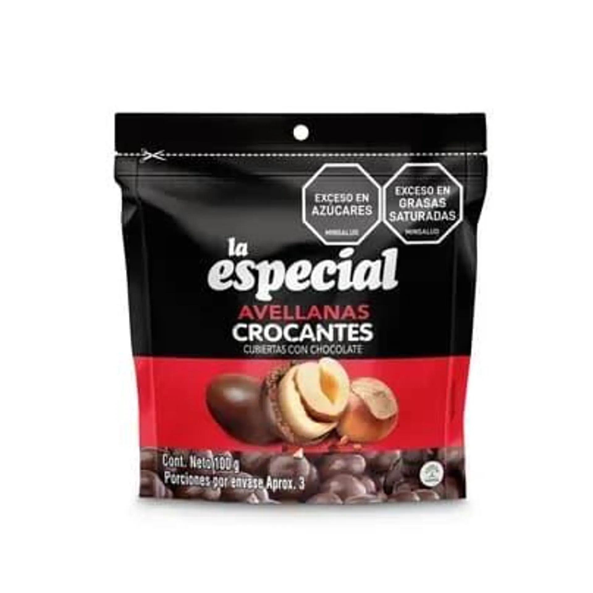 Avellanas cubiertas La Especial chocolate x 100g