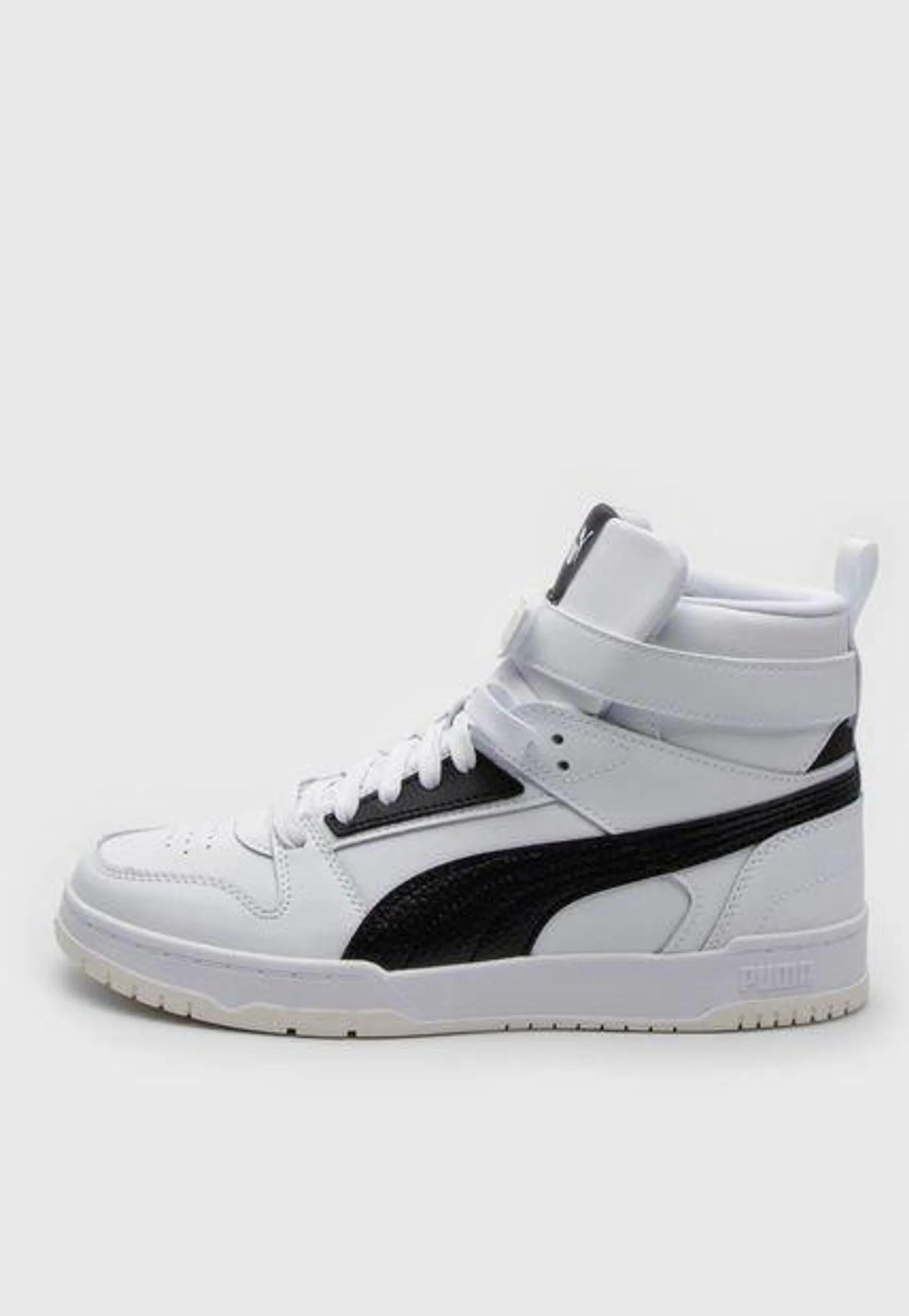 Tenis Lifestyle Blanco-Negro-Dorado Puma RBD Game