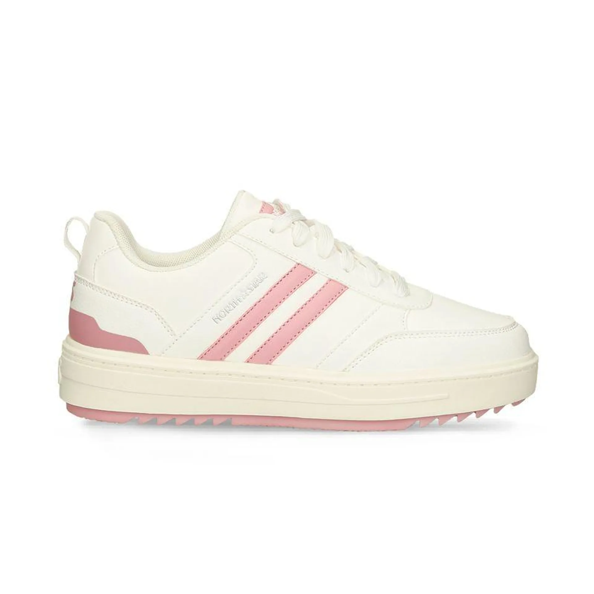 Tenis Casuales Blanco-Rosado North Star Irene Replay Mujer