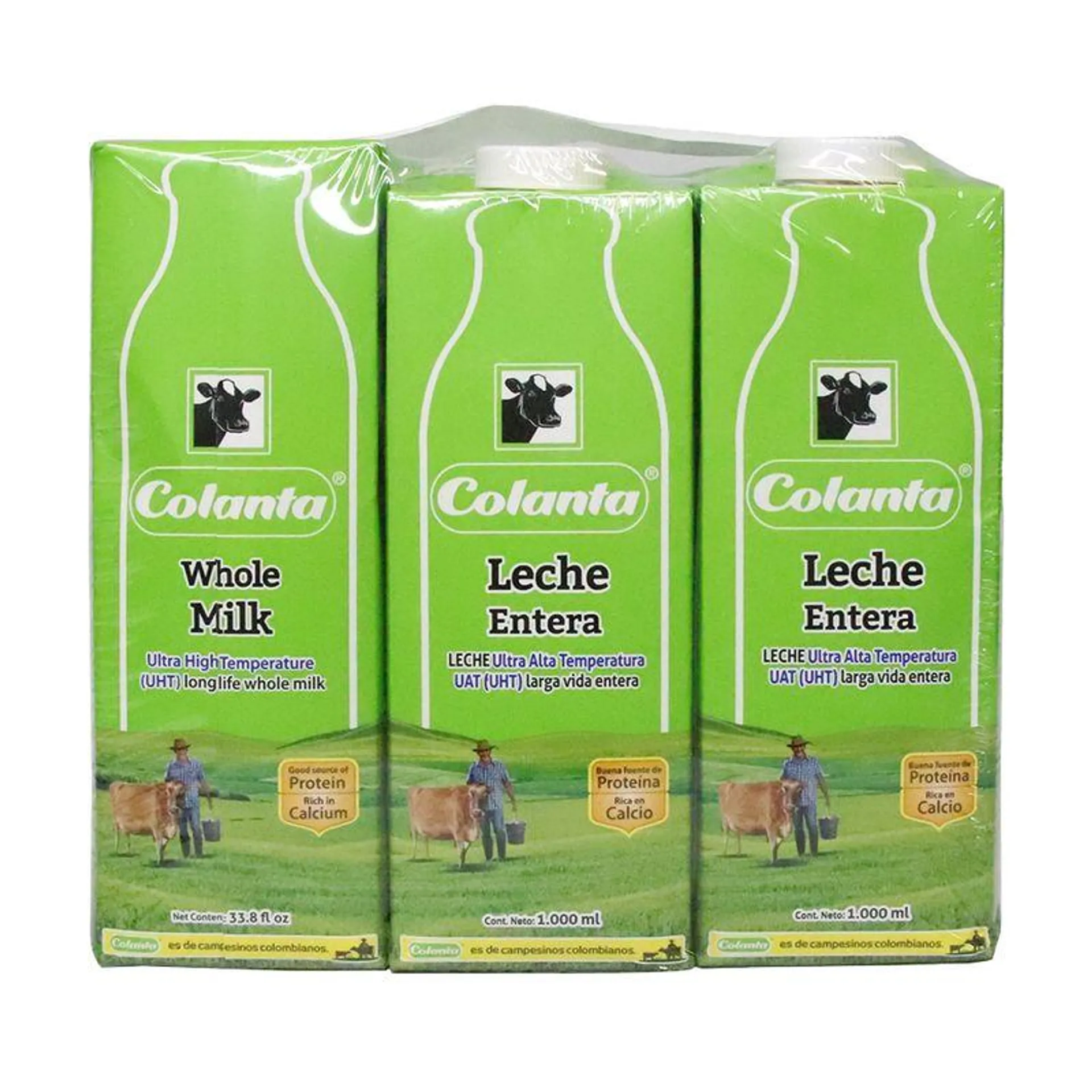 LECHE UHT ENTERA CAJA COLANTA X6*1000ML