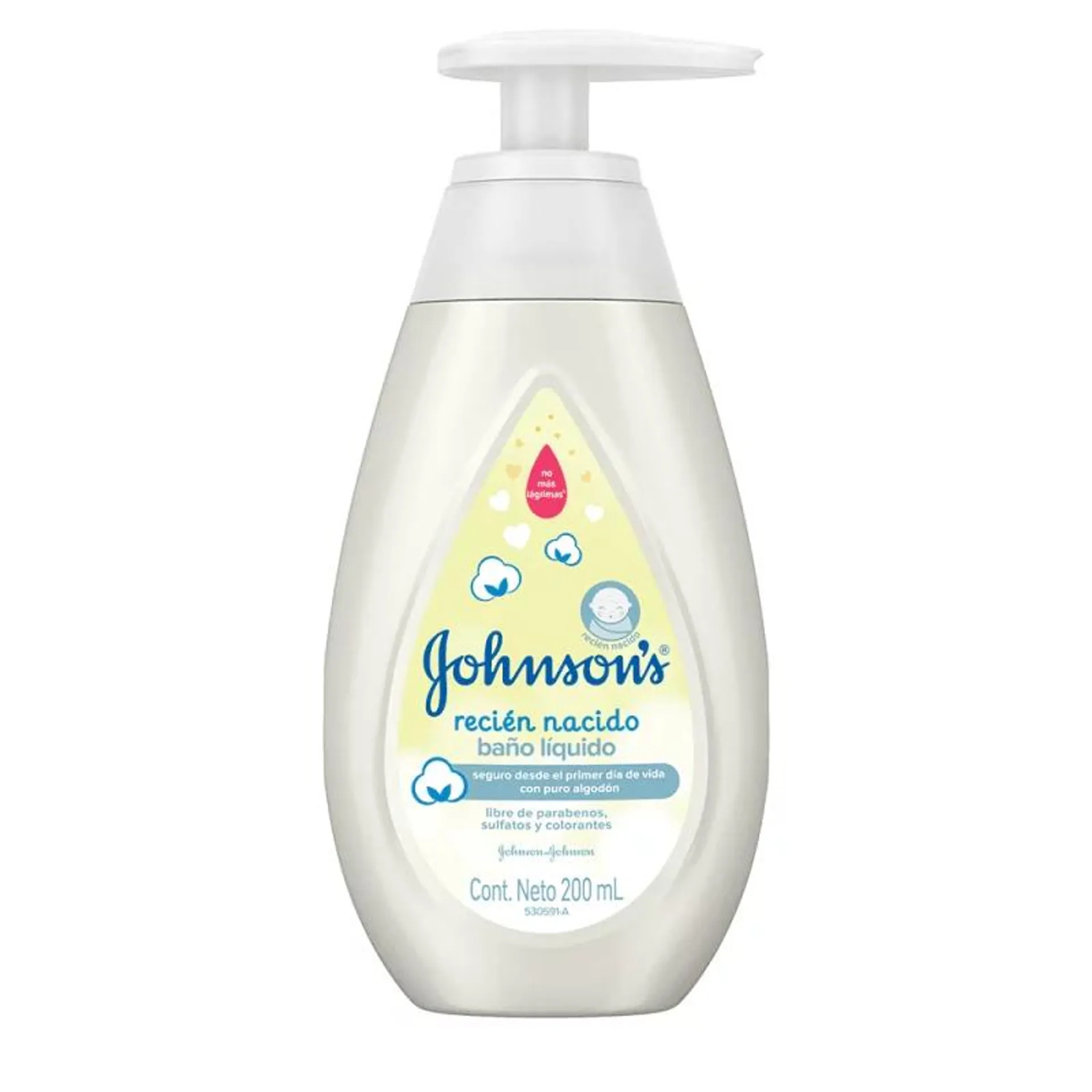 Jabón Johnson Baby Líquido 200 ml Recién Nacido