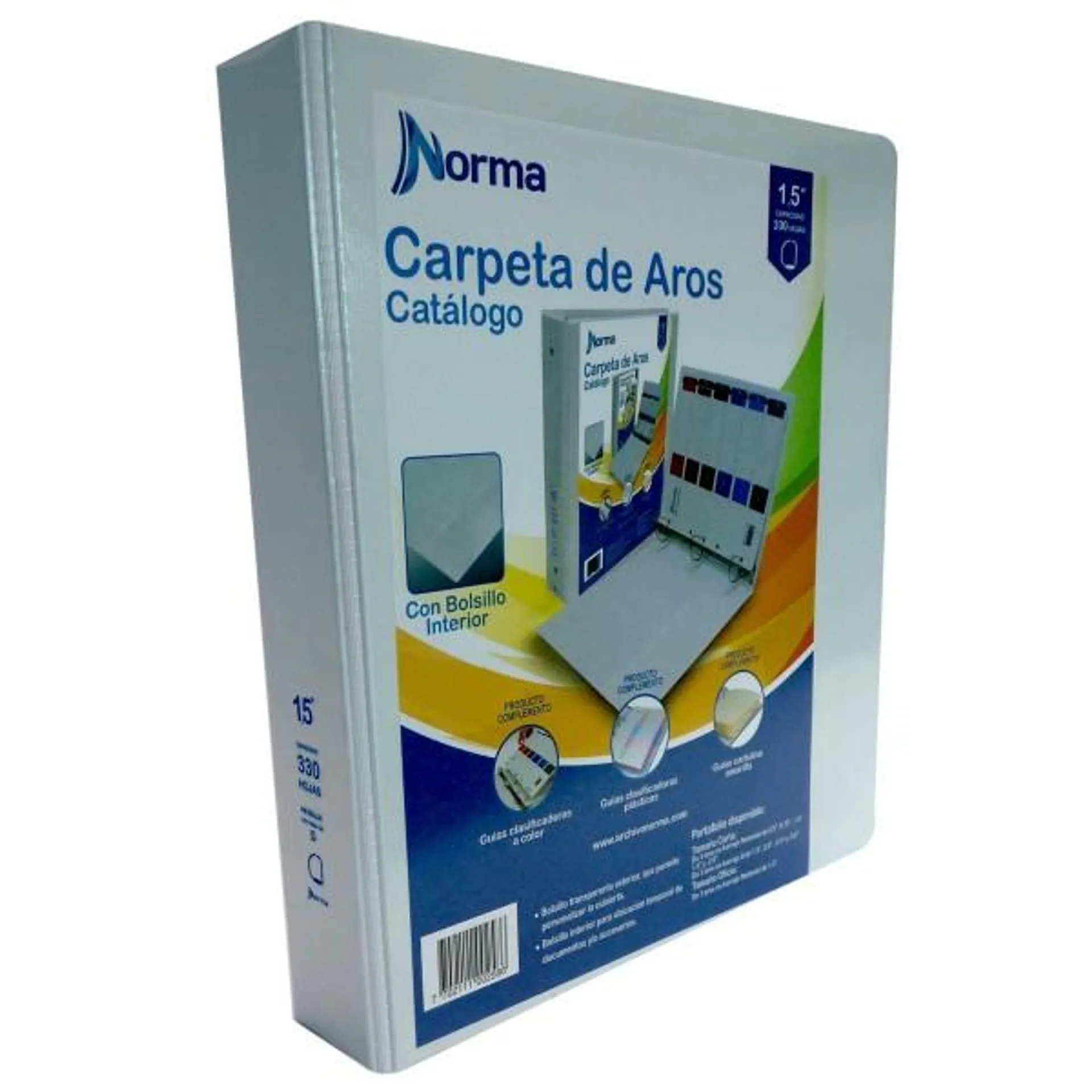 Folder Norma Carpeta de Aros 105 1.5 pulg D Carta