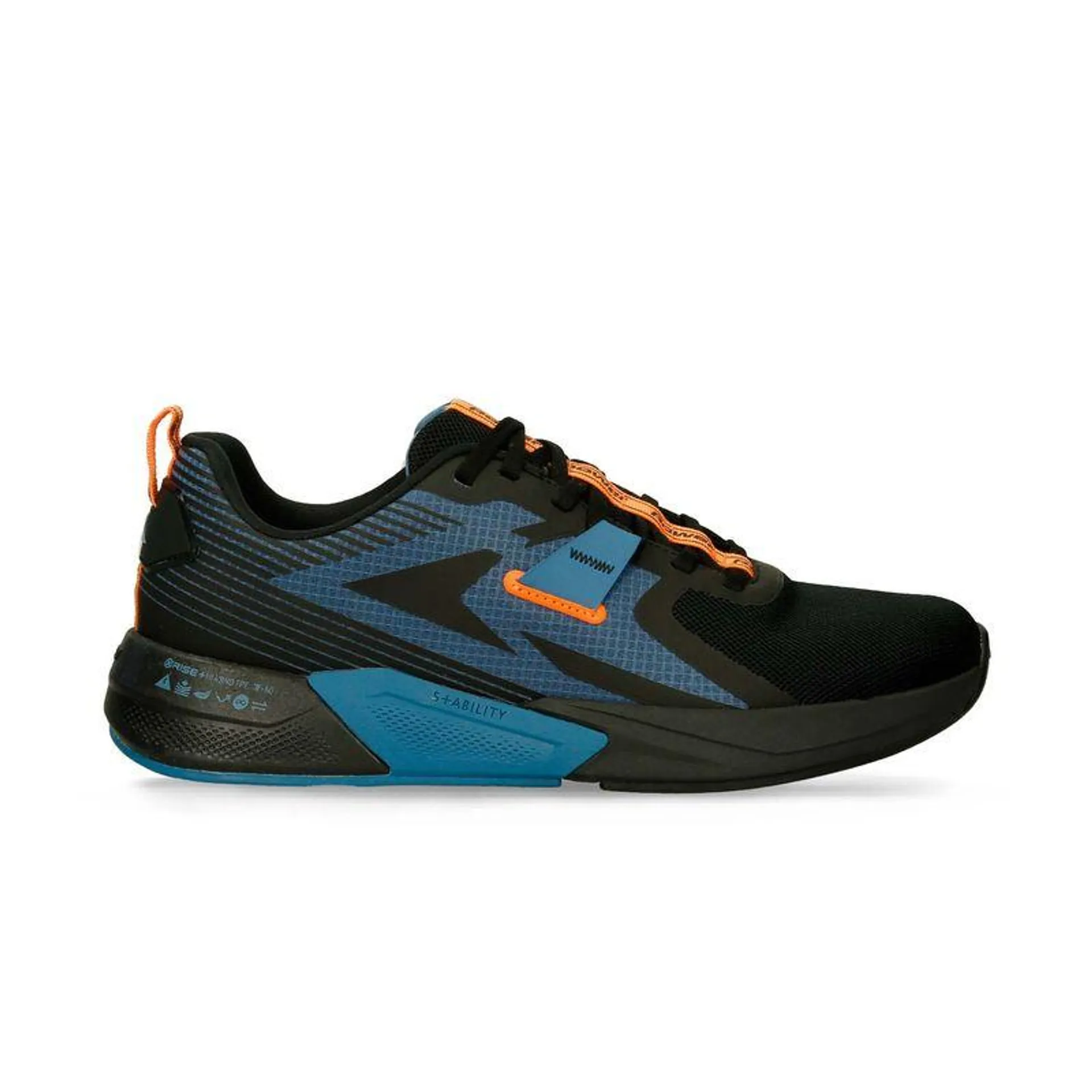 Tenis Deportivos Negro-Azul Power Xorise+300 Tr Cipher Hombre