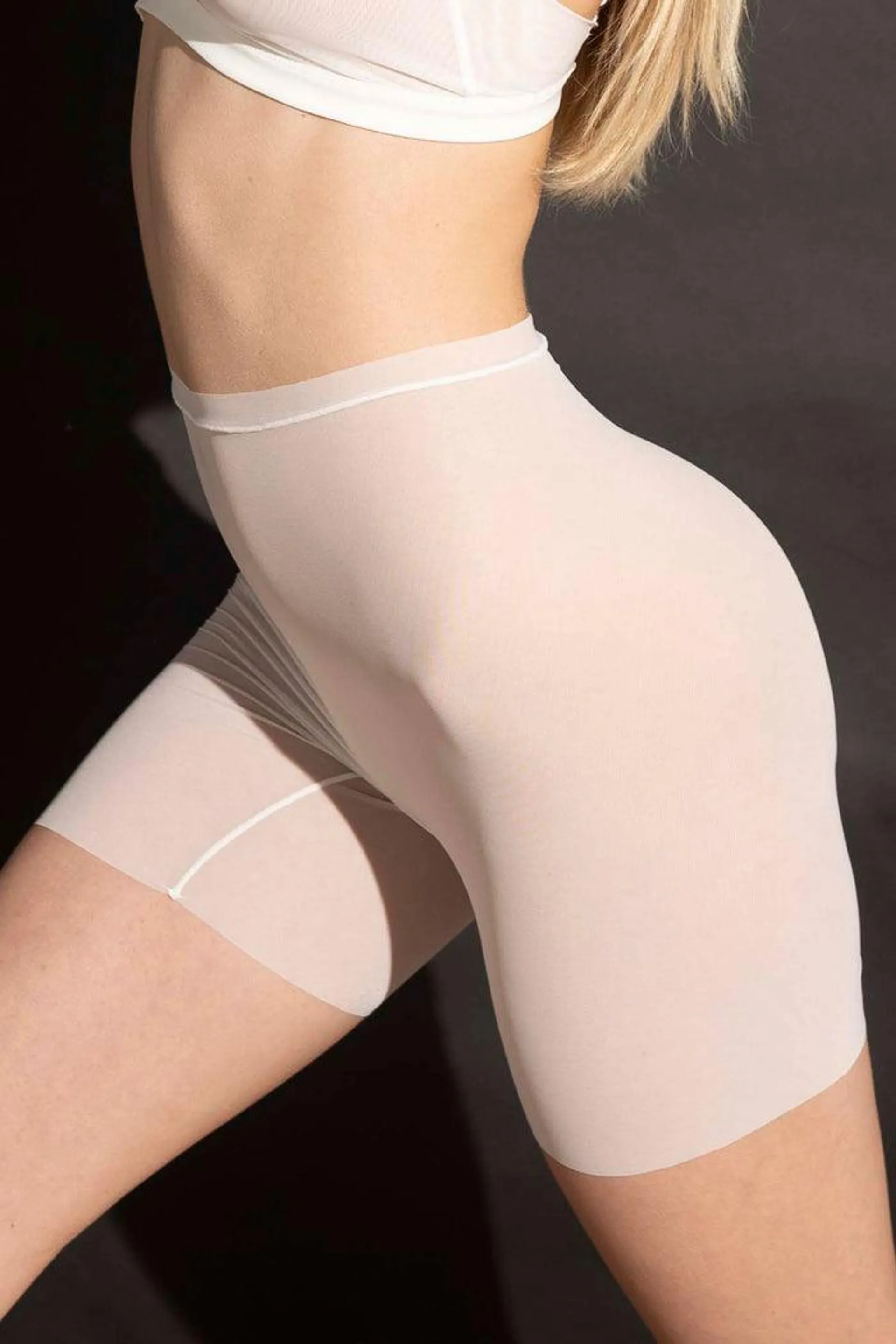 PANTY CICLISTA ELLIPSE EN TUL INVISIBLE ULTRA COMODO ALMA LIMPIA CRUDO