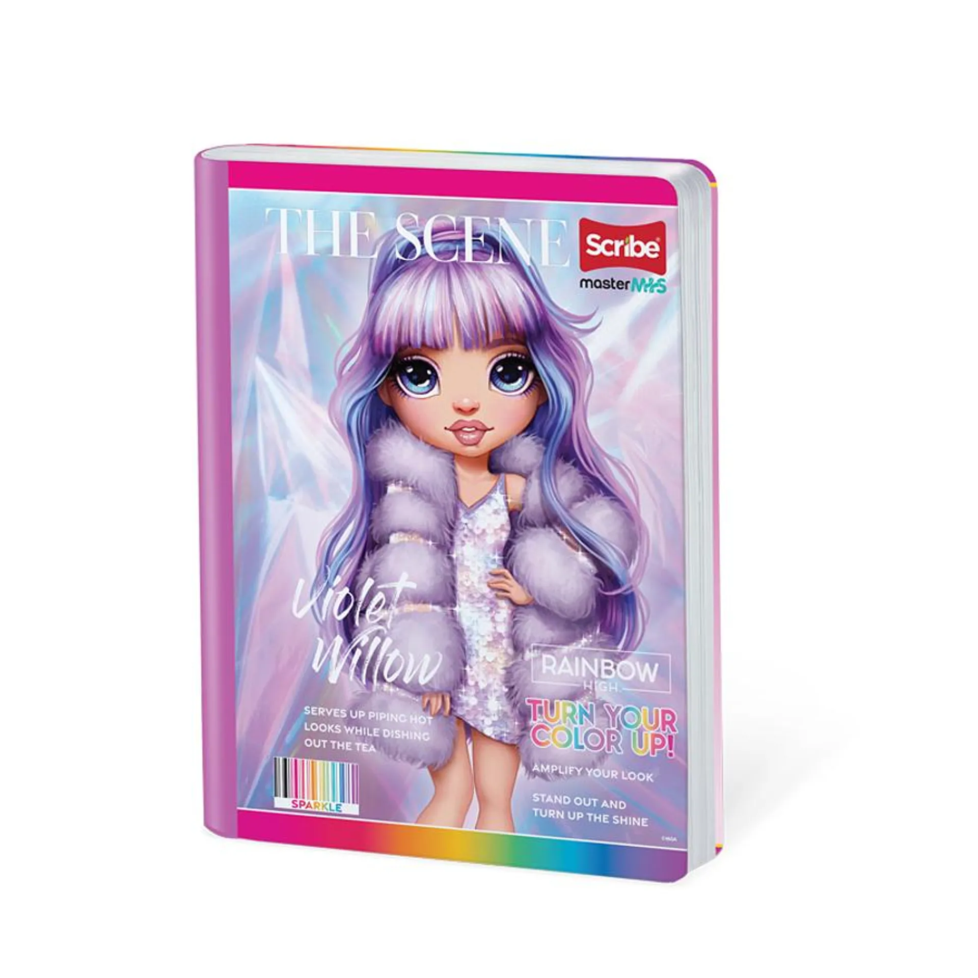 Cuaderno Cosido Rainbow High 100 Hojas Cuadros