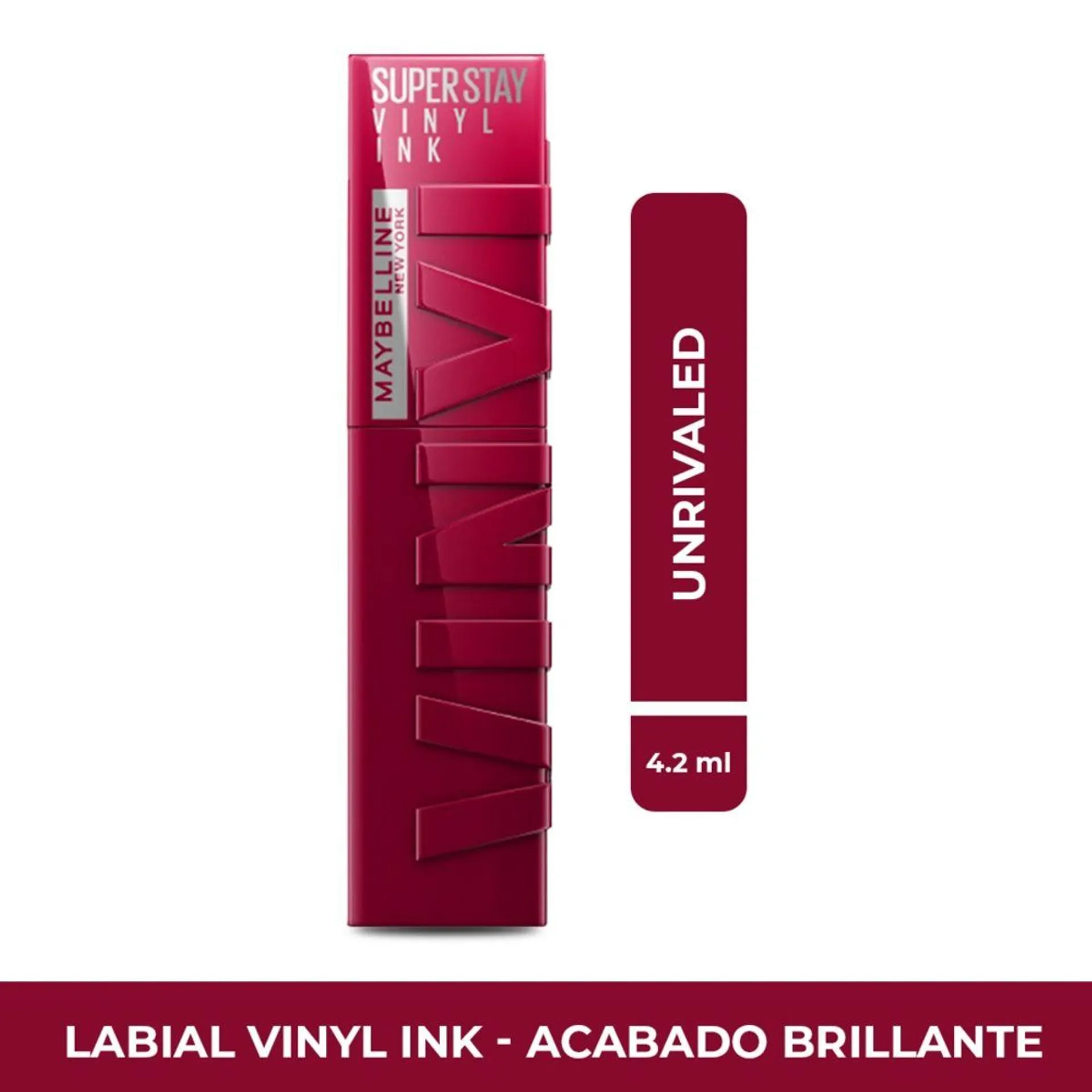 Labial Maybelline Super Stay Vinyl Ink X 4.2ml Labial Vinyl Ink Maybelline Superstay Unrivaled X 4.2ml