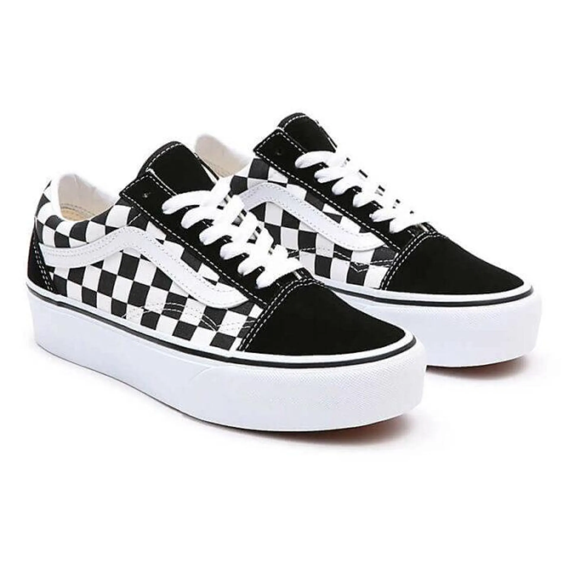 Zapatos Vans Old Skool Platform Checkerboard