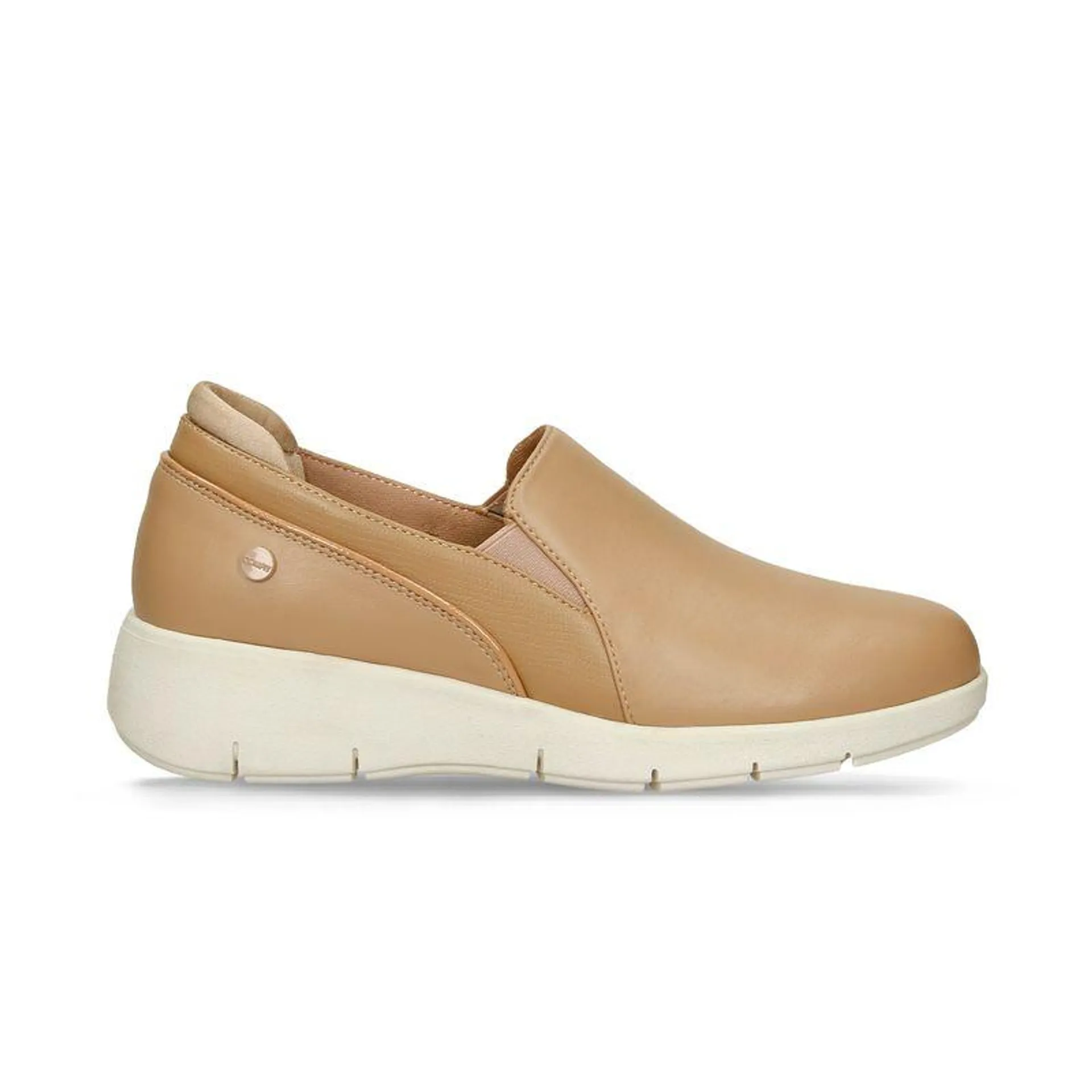 Mocasines Beige Bata Comfit Flexifit Ilai Mujer