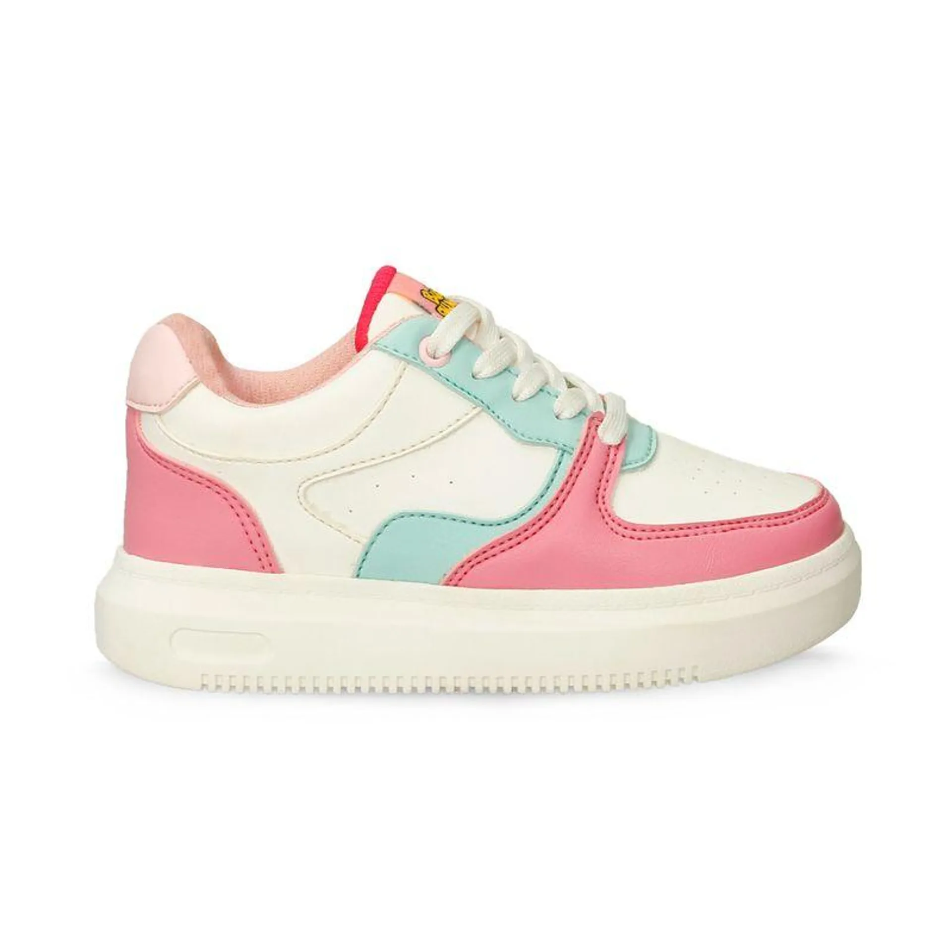 Tenis Casuales Blanco-Rosado Bubblegummers Quiny Niña