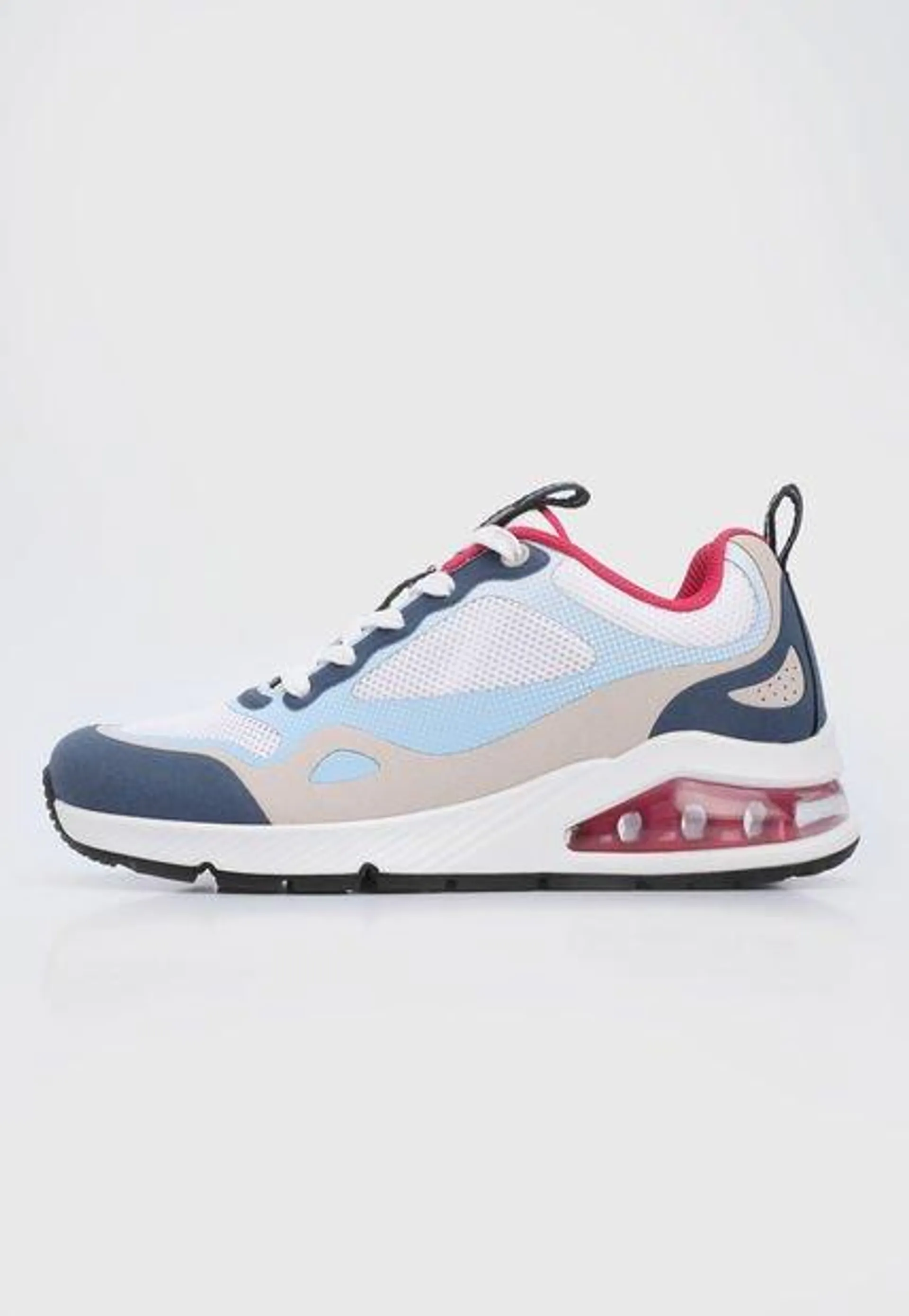 Tenis Lifestyle Blanco-Azul-Fucsia Skechers Street Uno 2