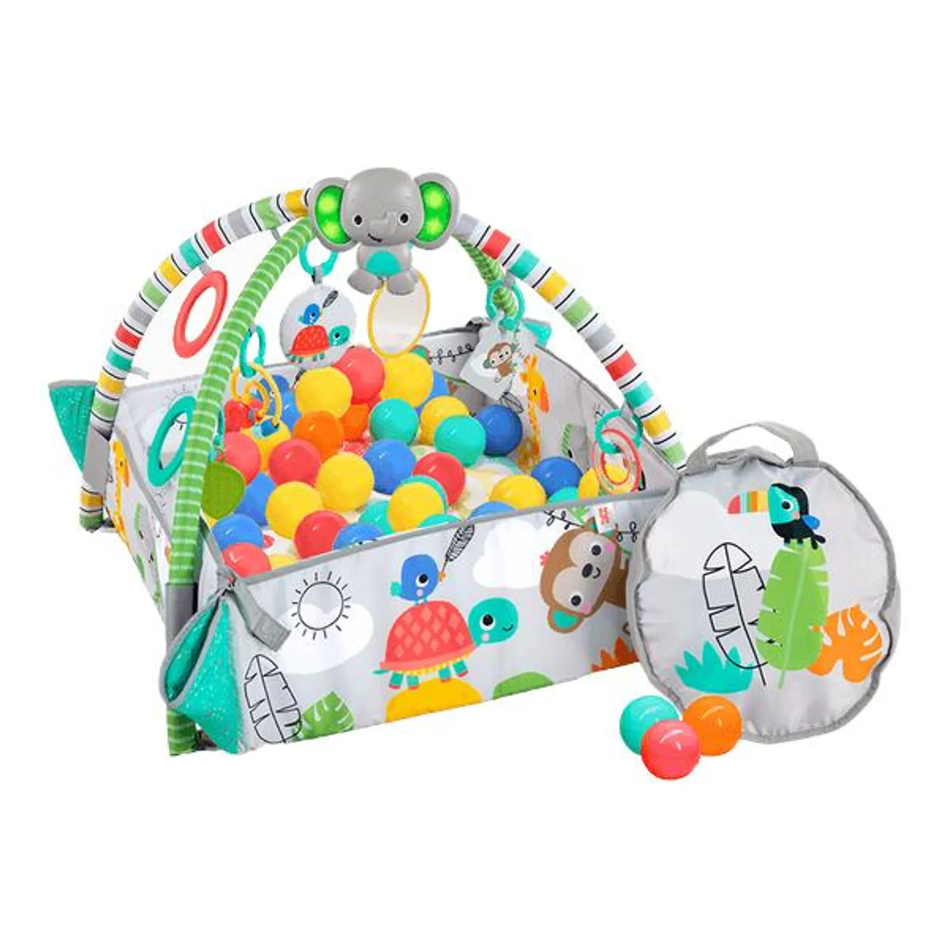 Gimnasio de Actividades y Piscina de Bolas 5 en 1 Multicolor - Bright Starts