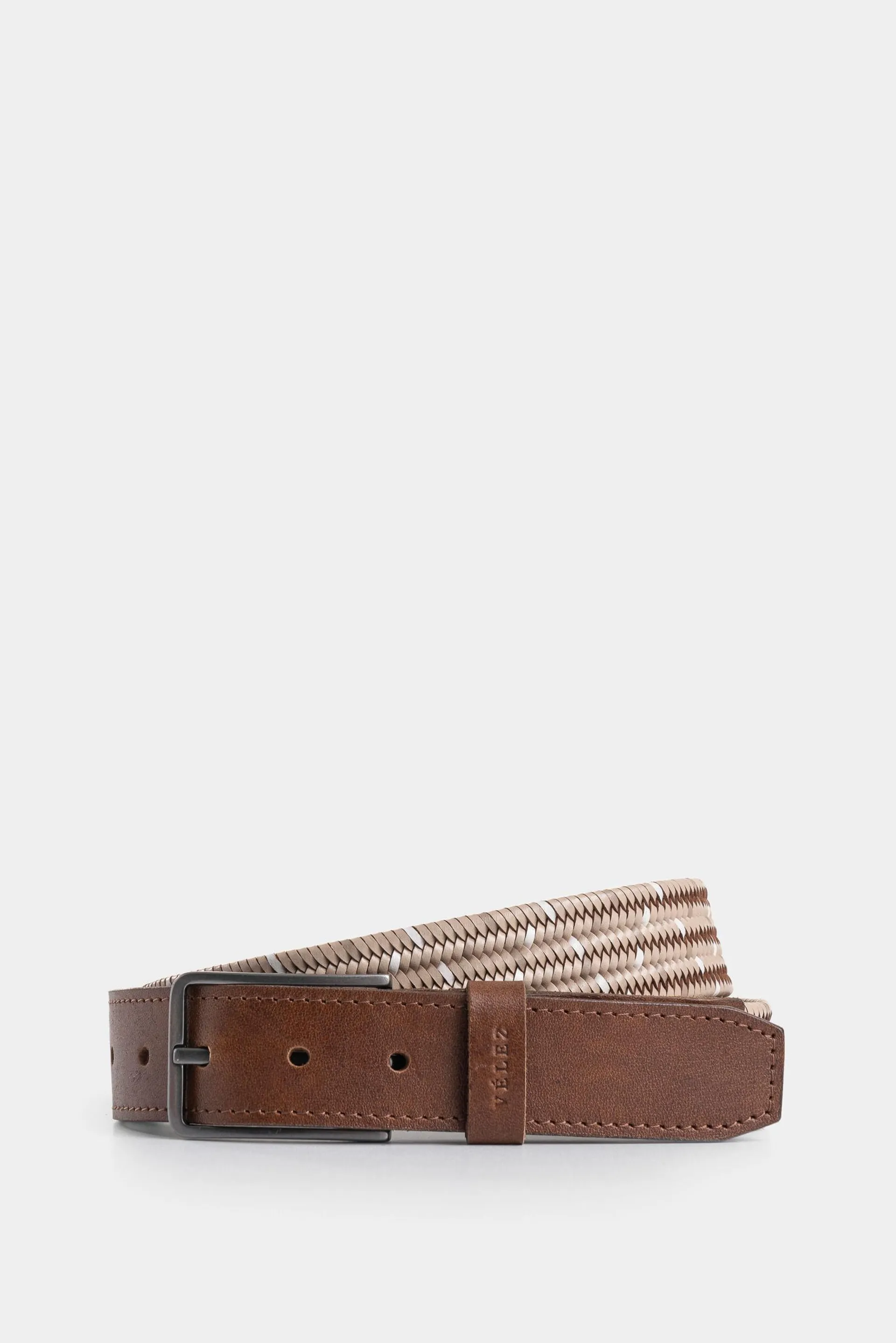 Cinturón Unifaz Cetara de cuero para hombre trenzado