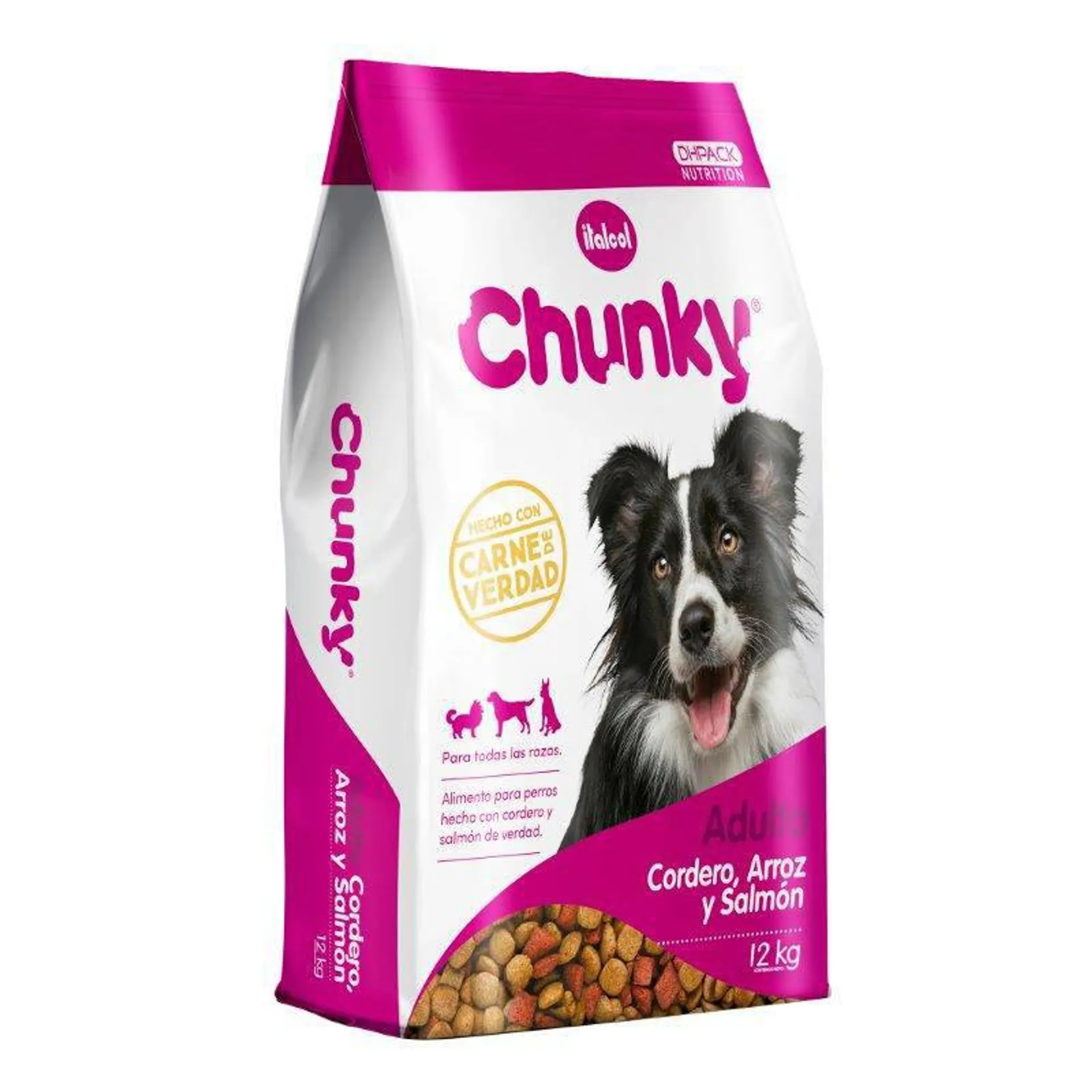 Alimento Seco Para Perro Adulto Cordero Salmón Chunky 12 kg