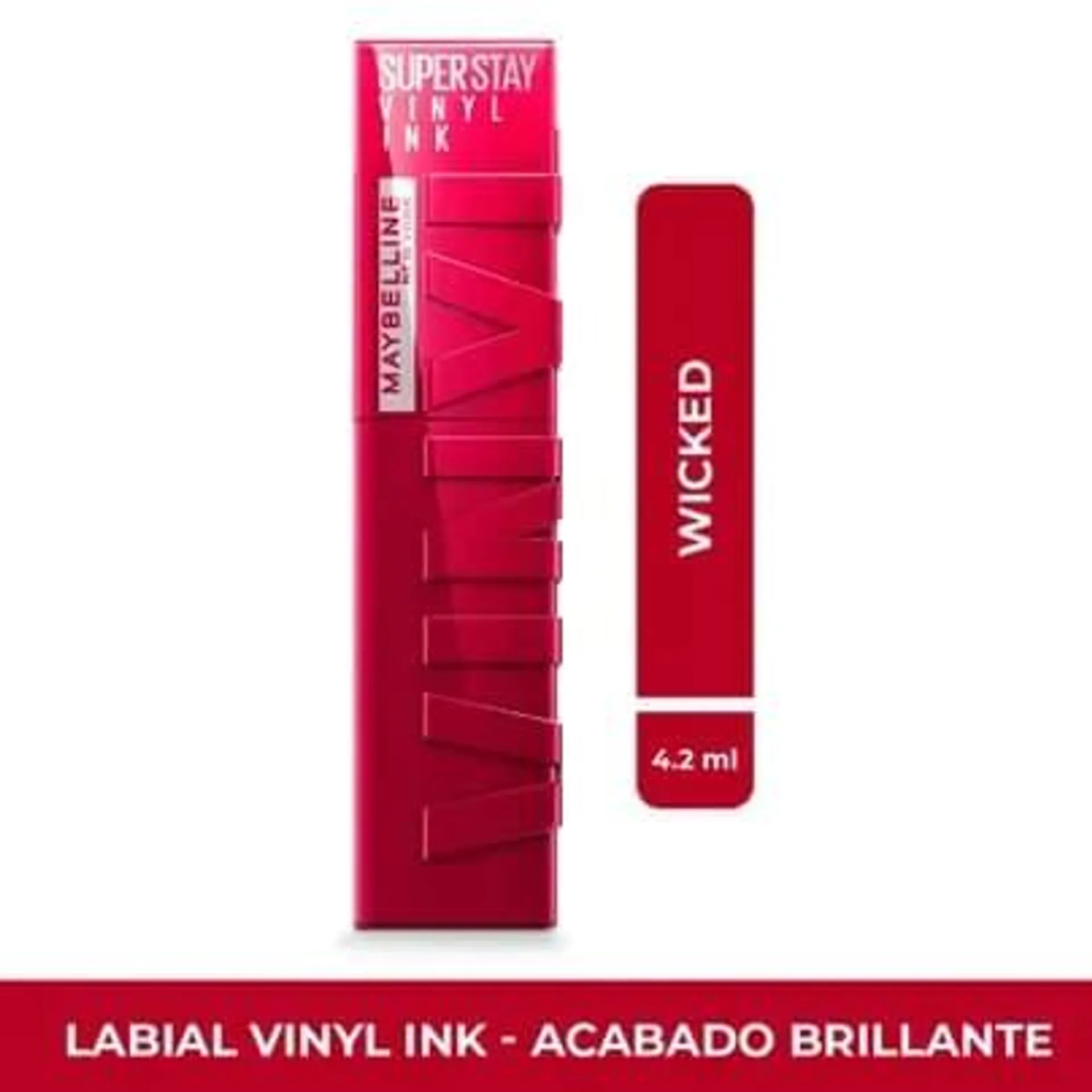 Labial Maybelline Super Stay Vinyl Ink Wicked x 4.2ml