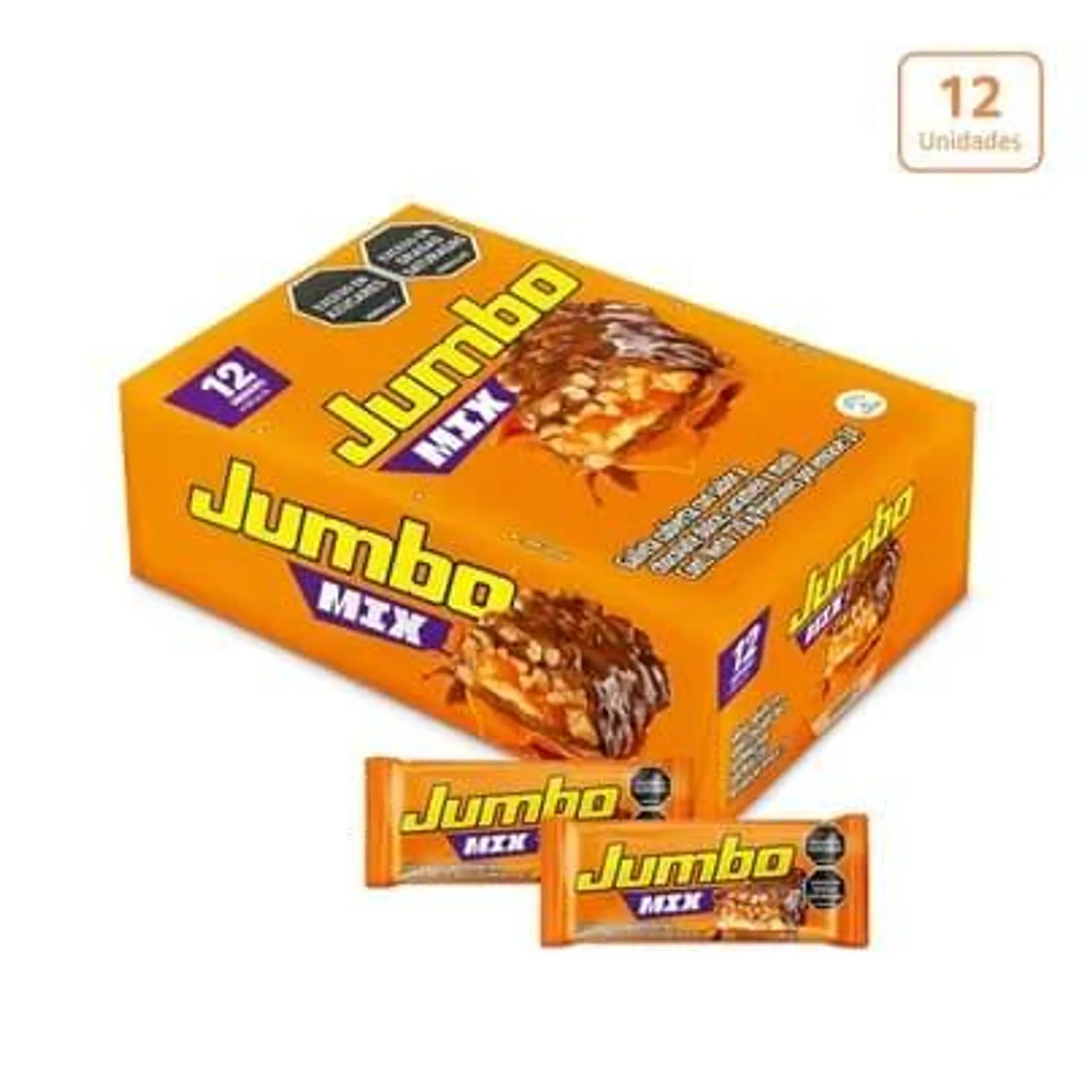 Chocolatina Jumbo Mix x 12 unds x 60g c/u