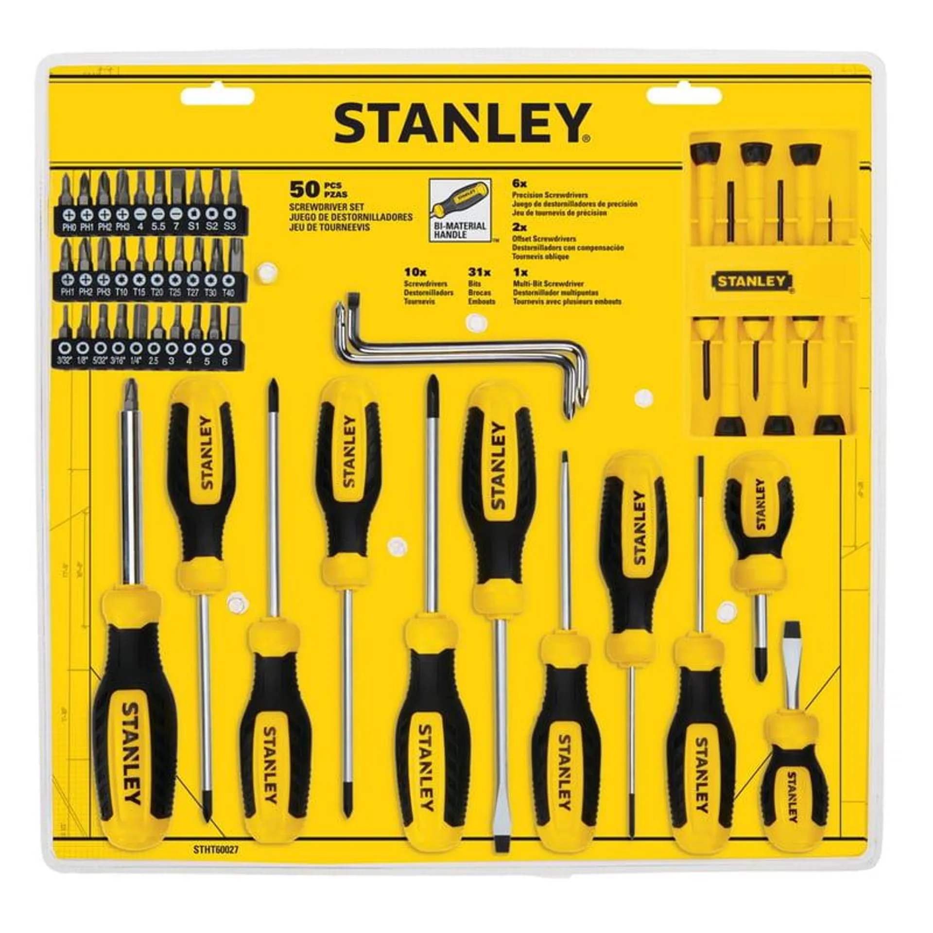 Set de Destornilladores de 50 Piezas Stanley