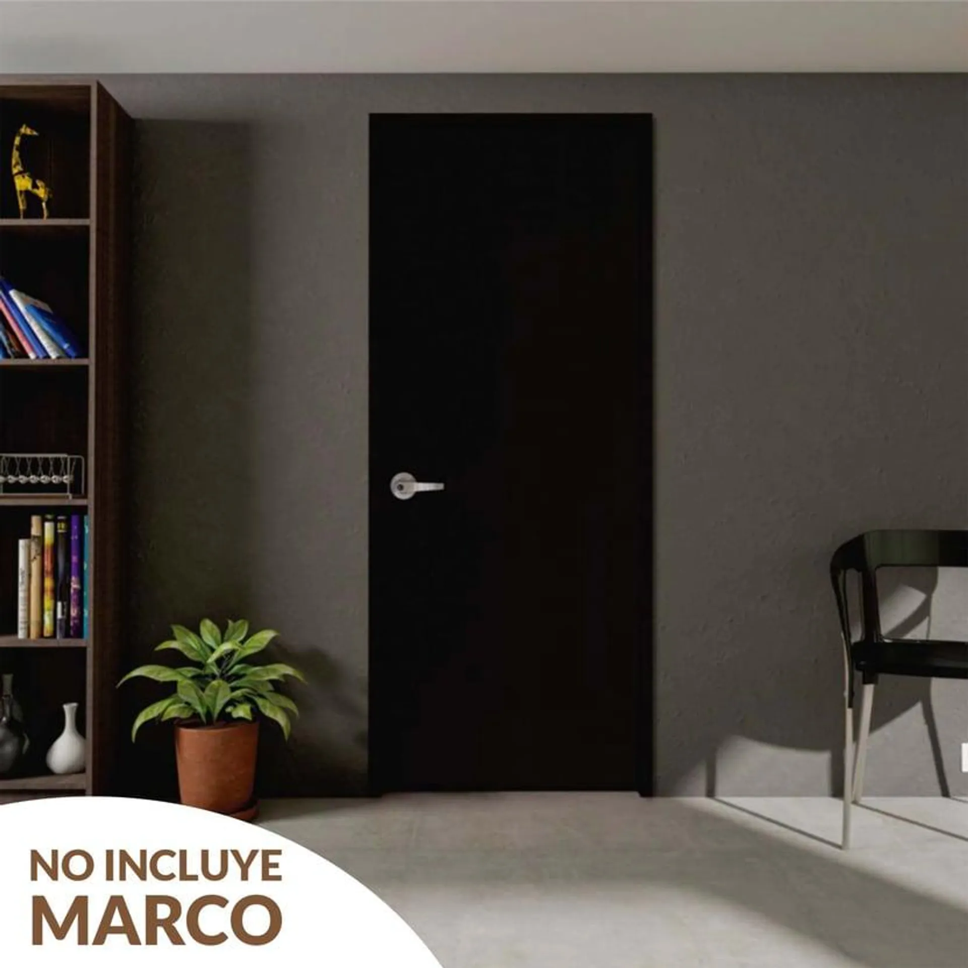 Puerta Wengue Clásico 60x200cm Interdoors