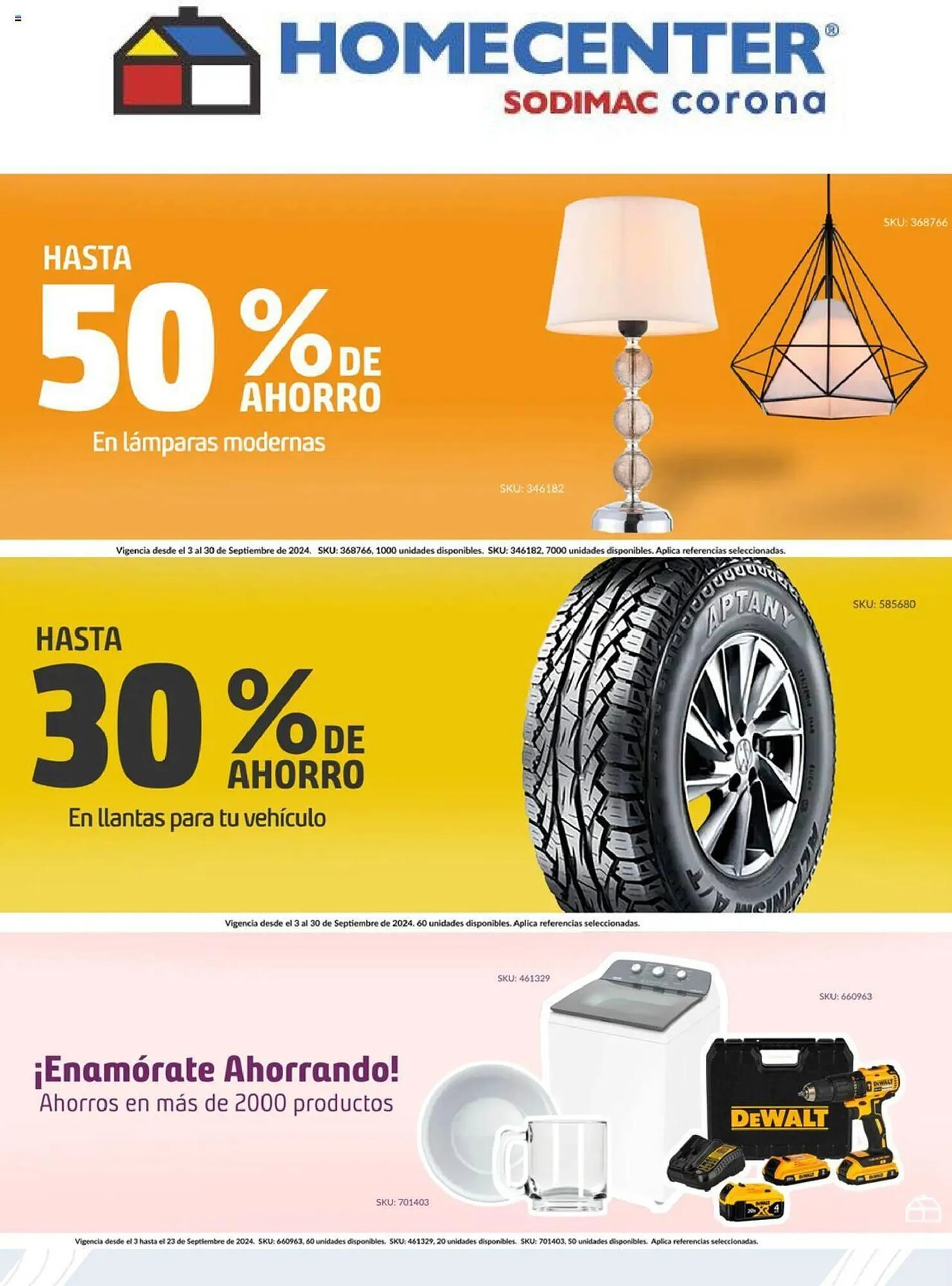 Catalogo de Catálogo Homecenter 12 de septiembre al 19 de septiembre 2024 - Pag 2