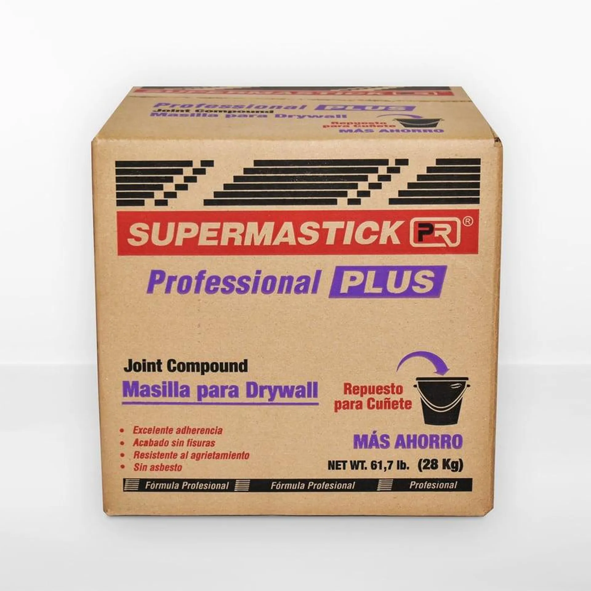 Masilla Supermastick Plus 4.5gal 28kg Caja