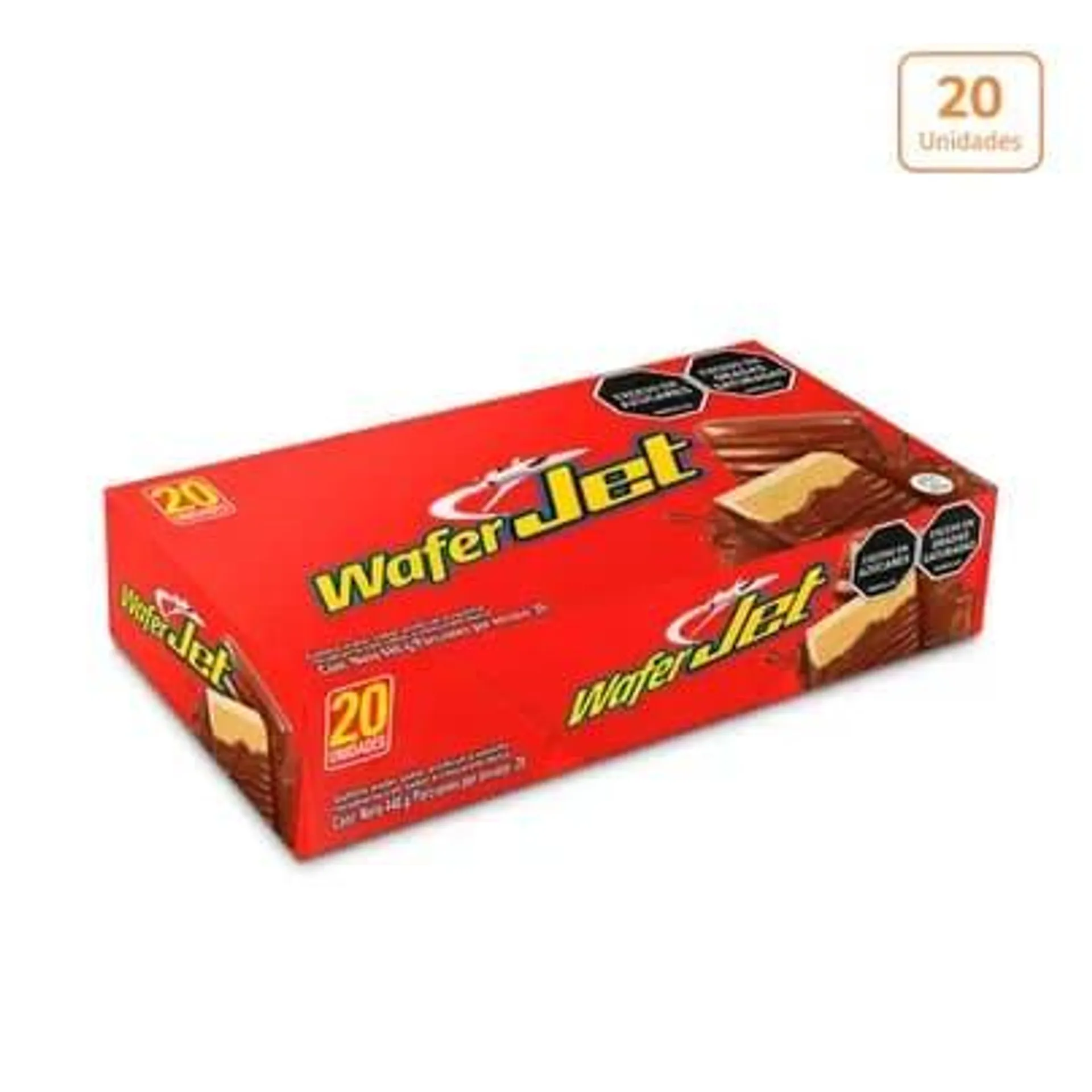 Chocolatina Jet Wafer Vainilla x 20 unds x 22g c/u