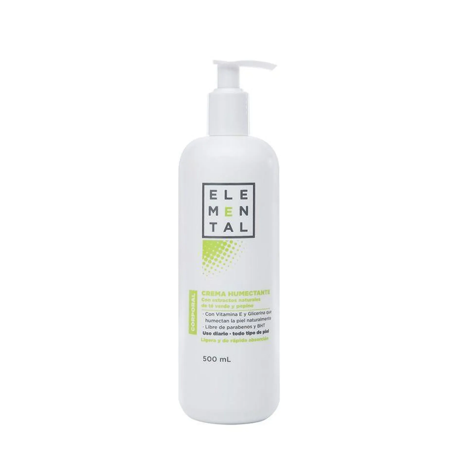 Crema Elemental Corporal Te Verde Y Pepino X 500Ml