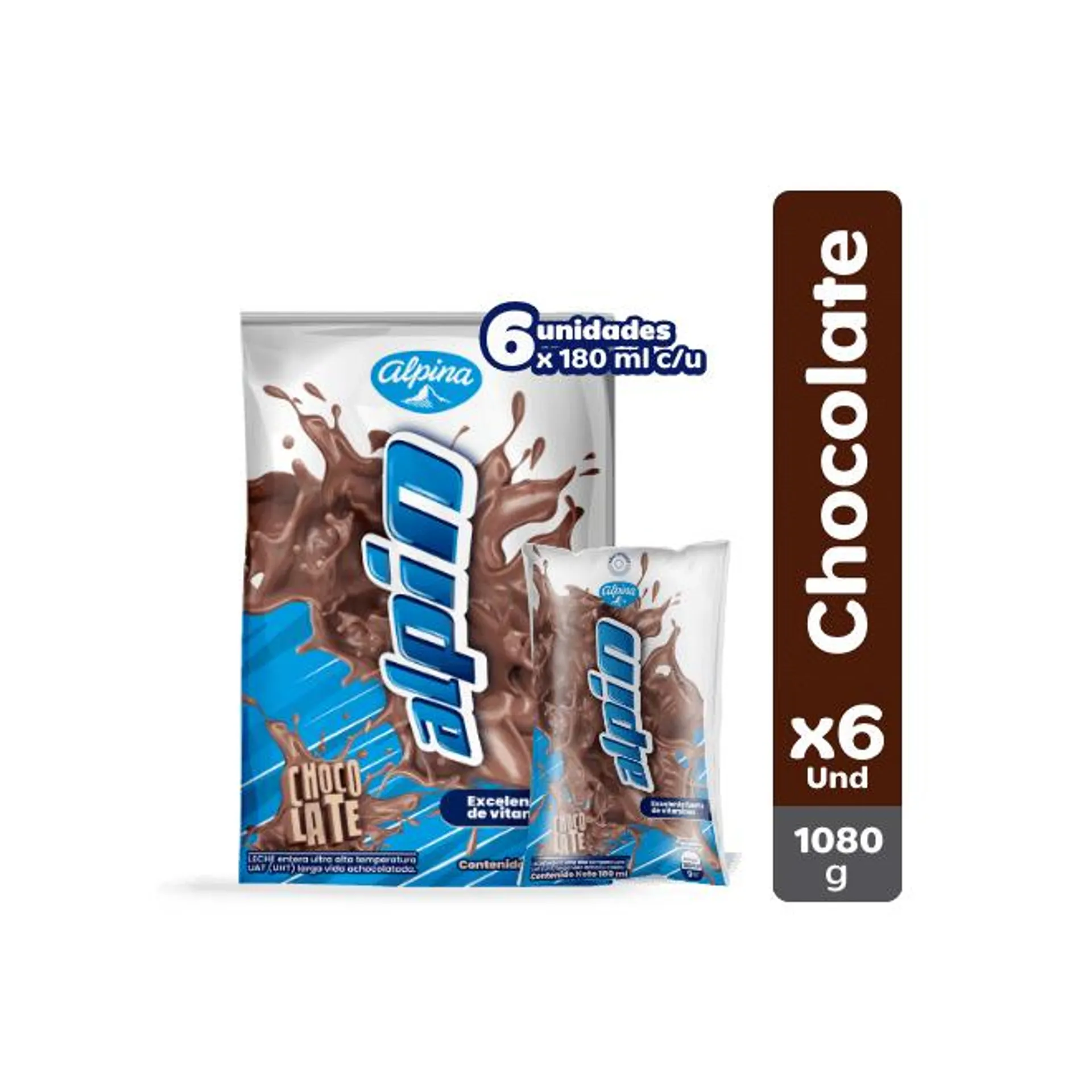 Alpin Chocolate x6 Und Bolsa 180 g