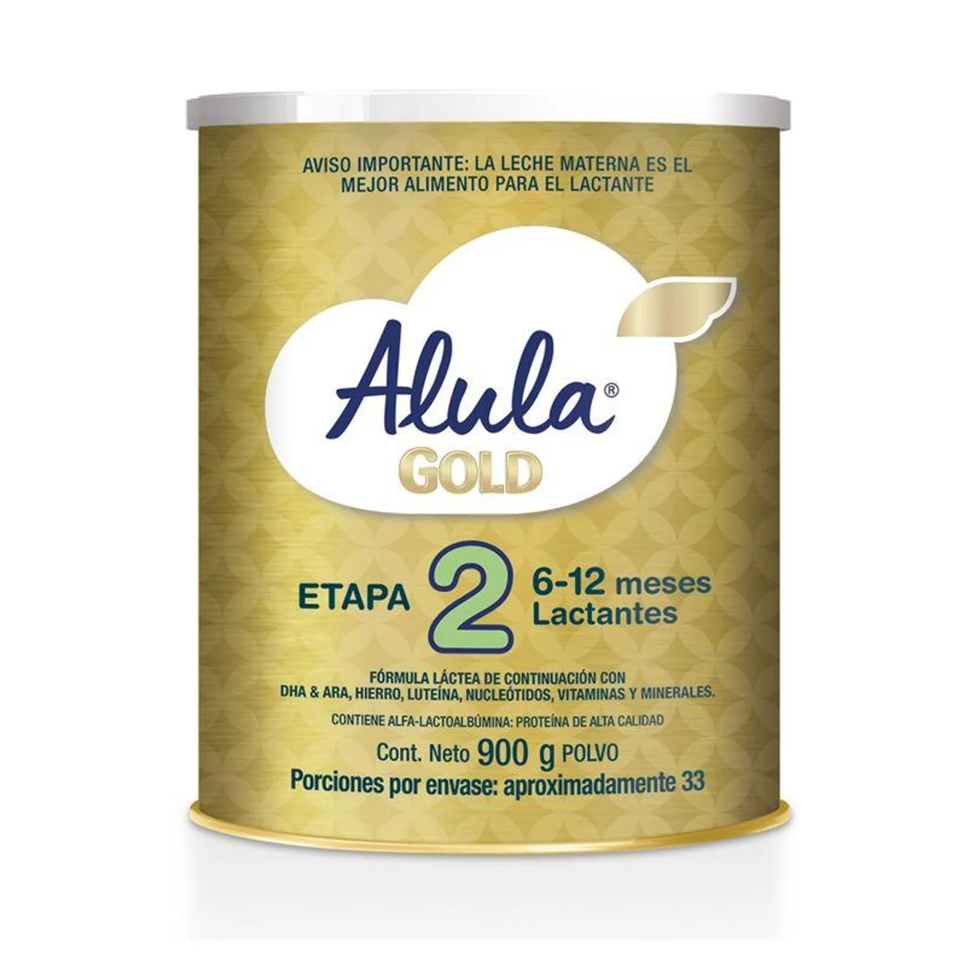 Formula Infantil Alula Gold 2 X 900 Gr