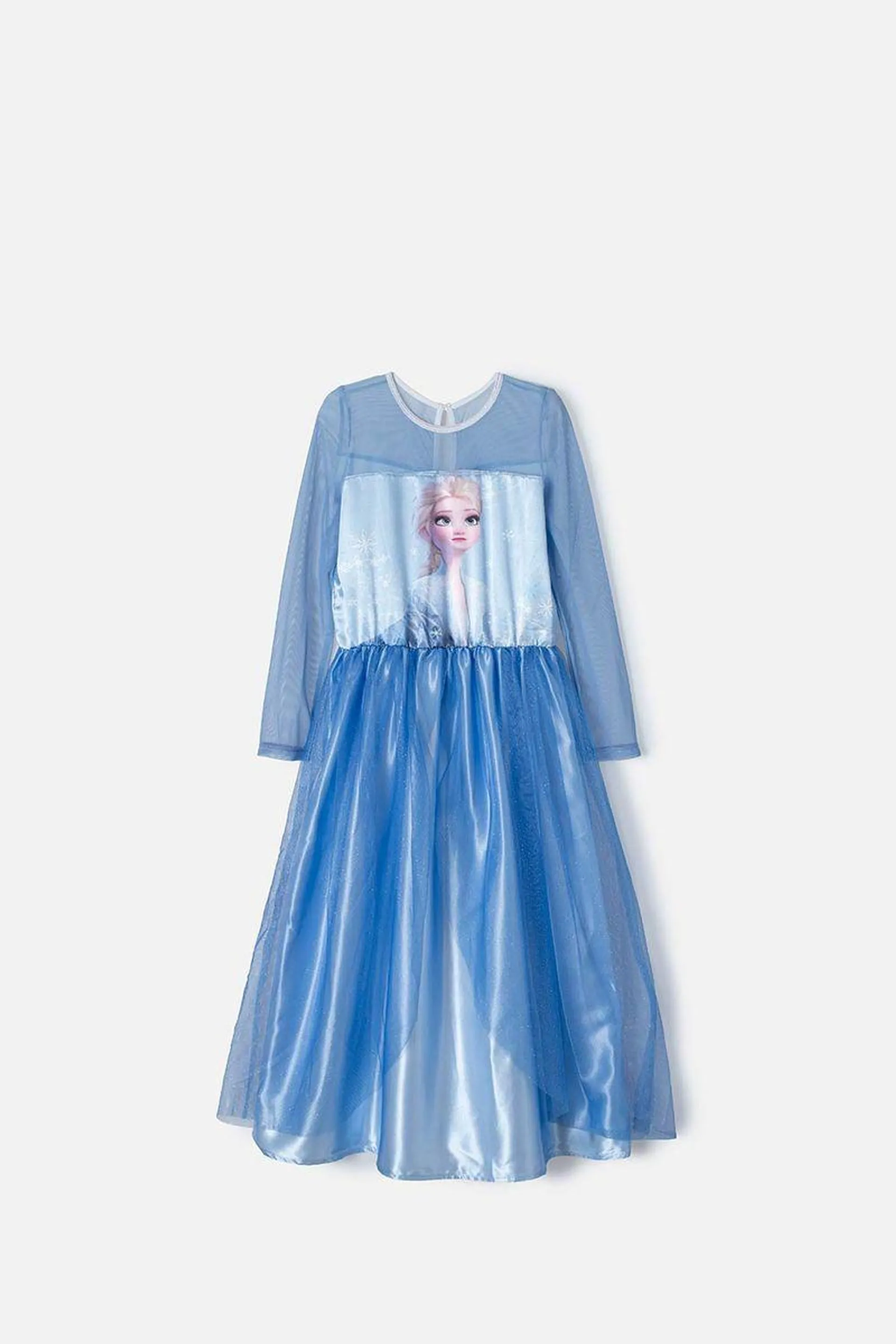 Vestido de Frozen con manga larga para niña