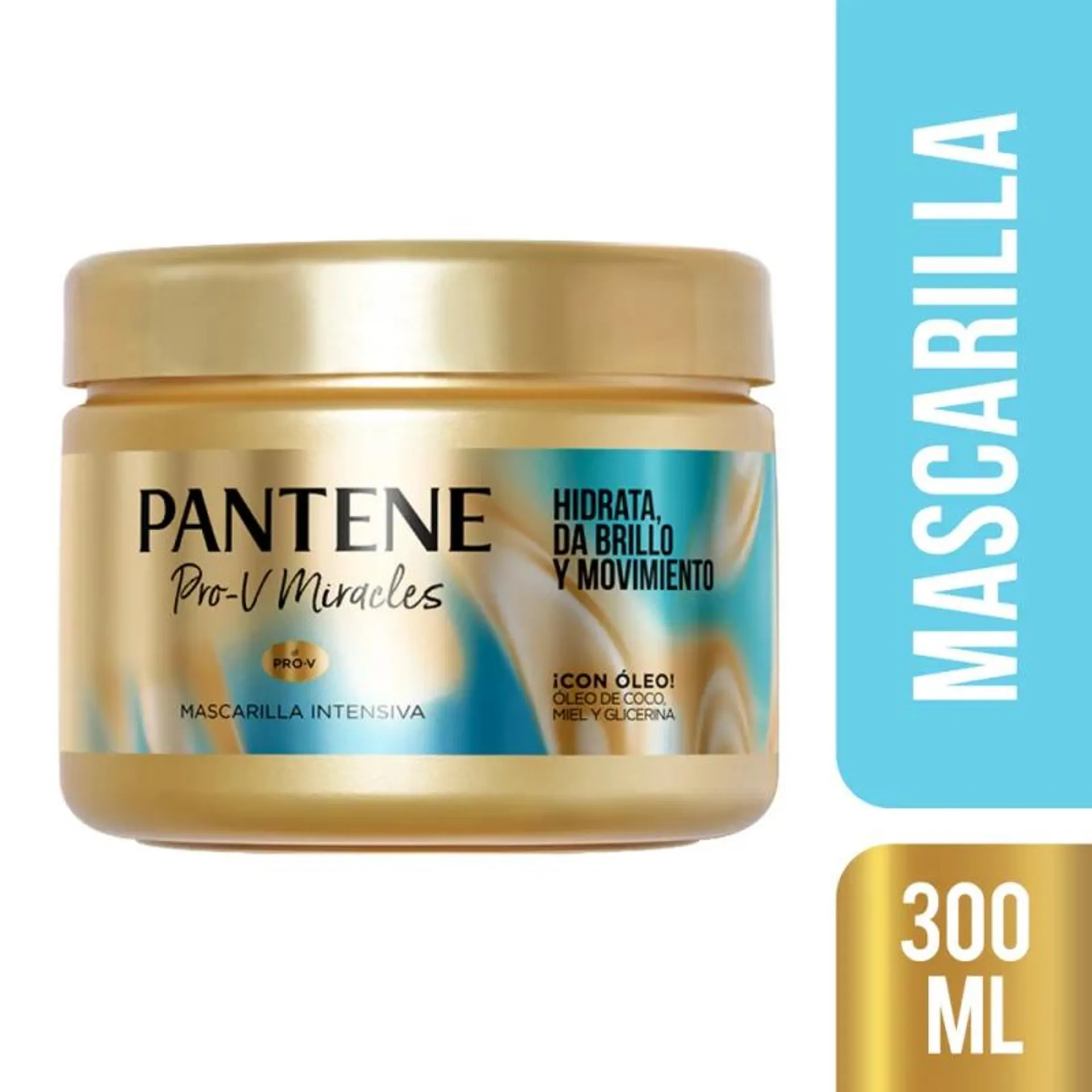 Pantene Pro-V Miracles Hidrata, Da Brillo Y Movimiento Mascarilla Intensiva 300 ml