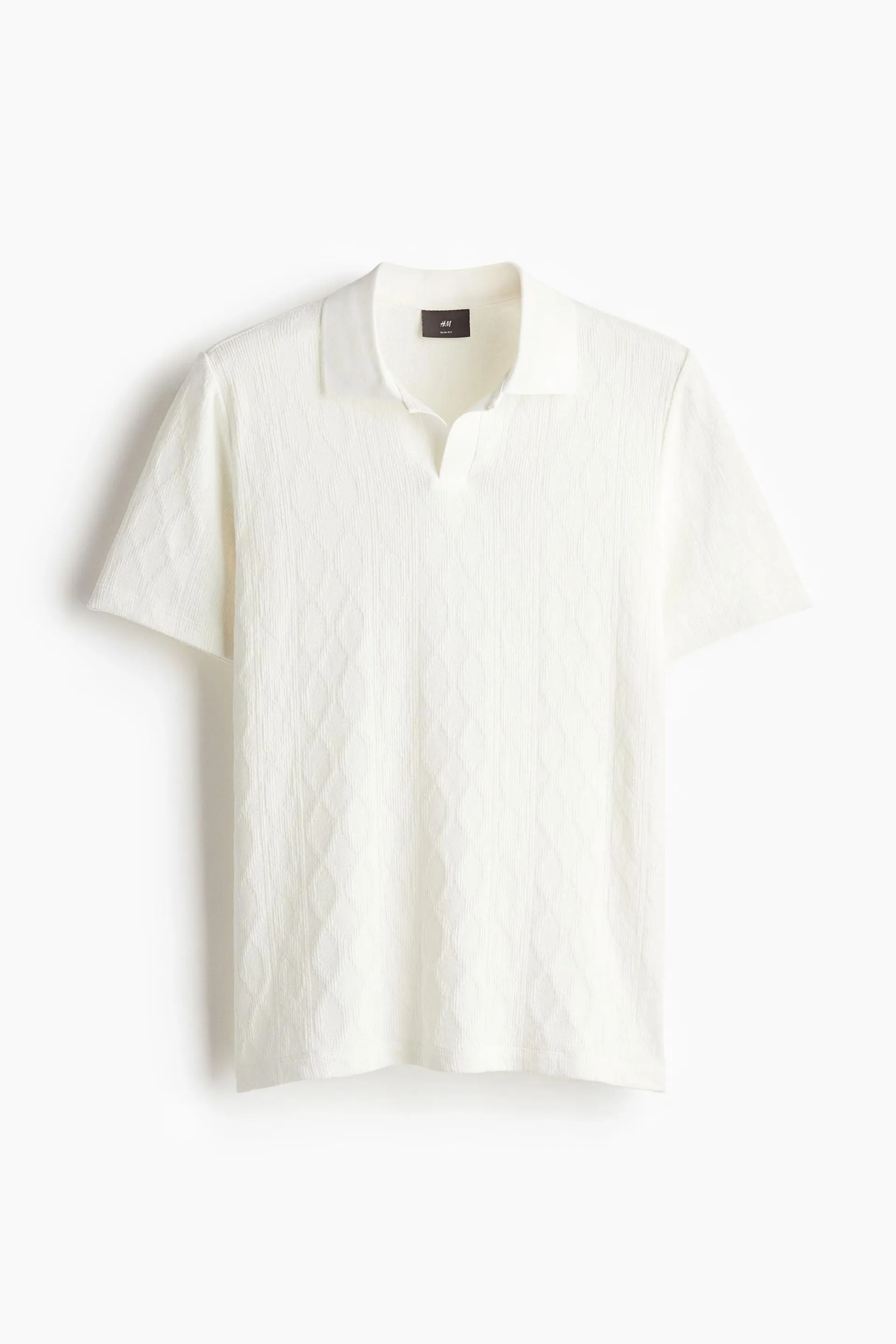 Camiseta estilo polo texturizado Slim Fit - H&M Colombia | Moda online, ropa de Mujer, Hombre, Bebé y  Niños | H&M CO