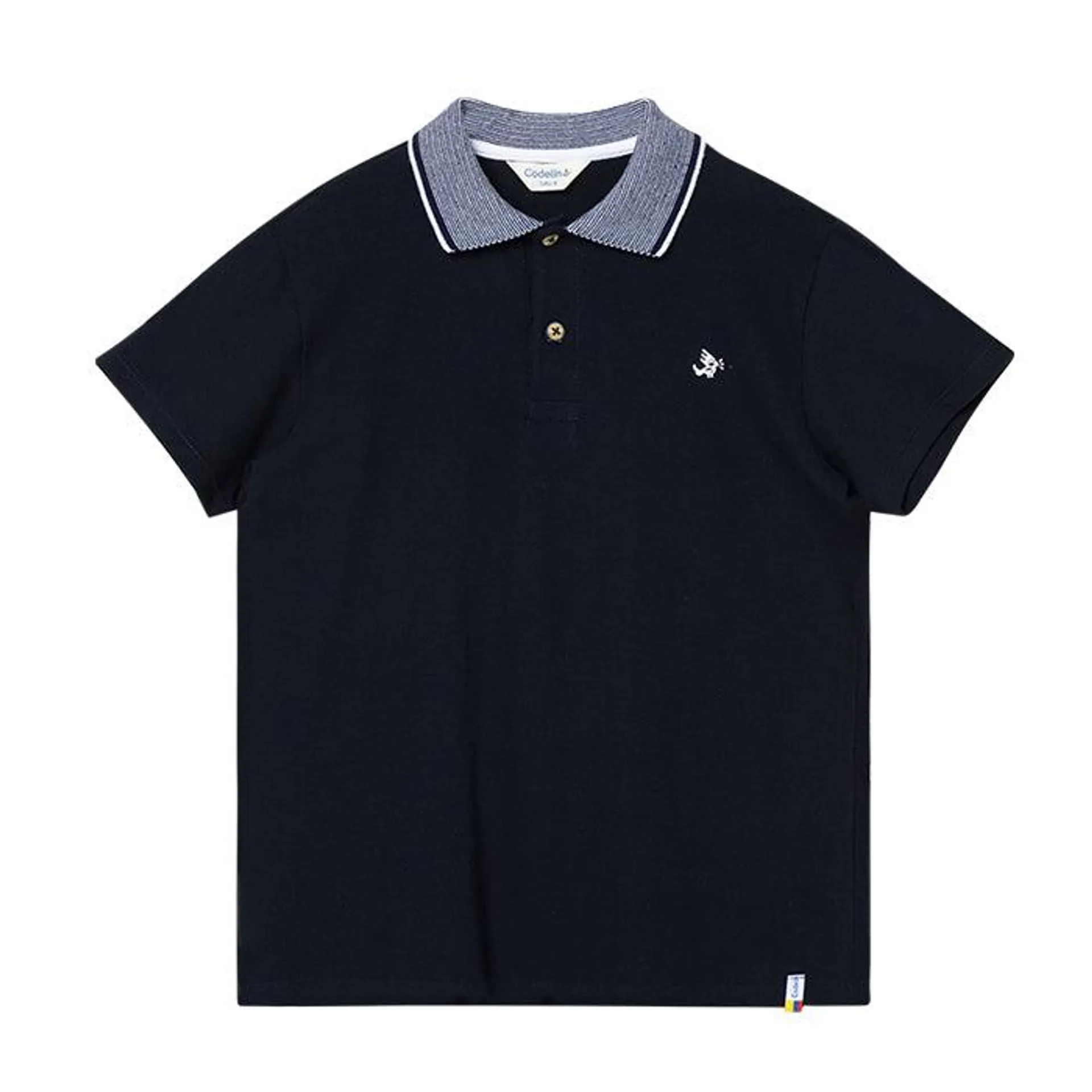 Camiseta polo Alan azul oscuro para niño