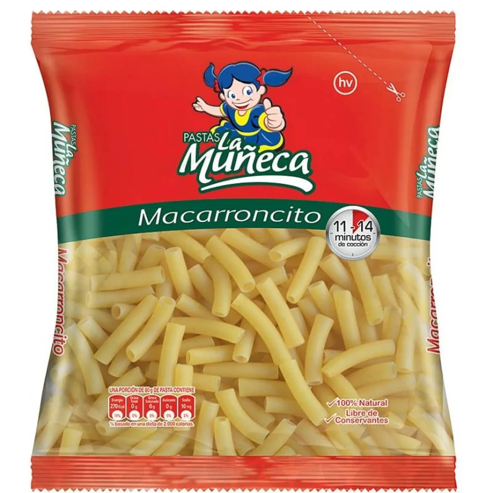 Pasta La Muñeca Macarroncito 250 g