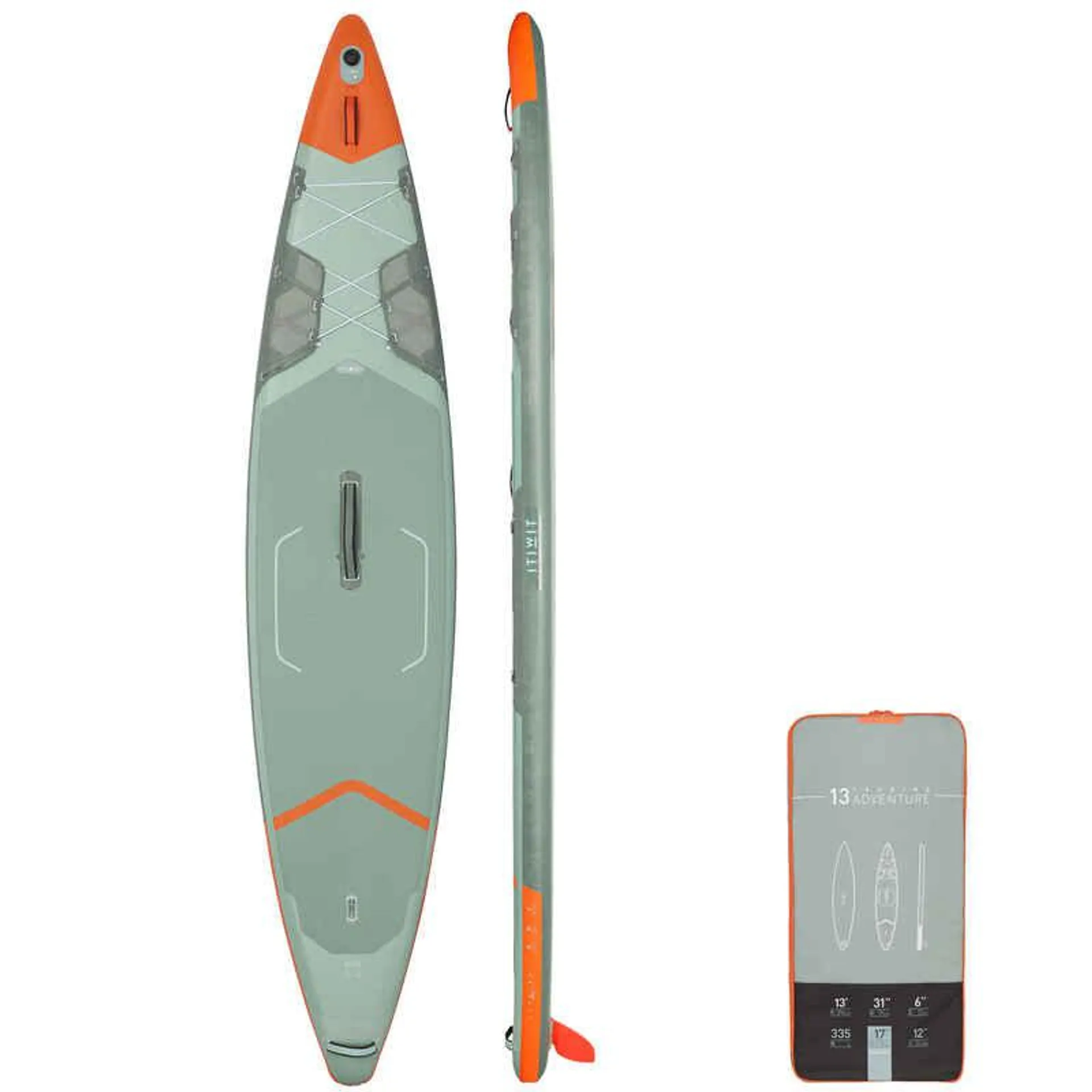 Stand-Up Paddle Inflable x500 de travesía 13 pies itiwit