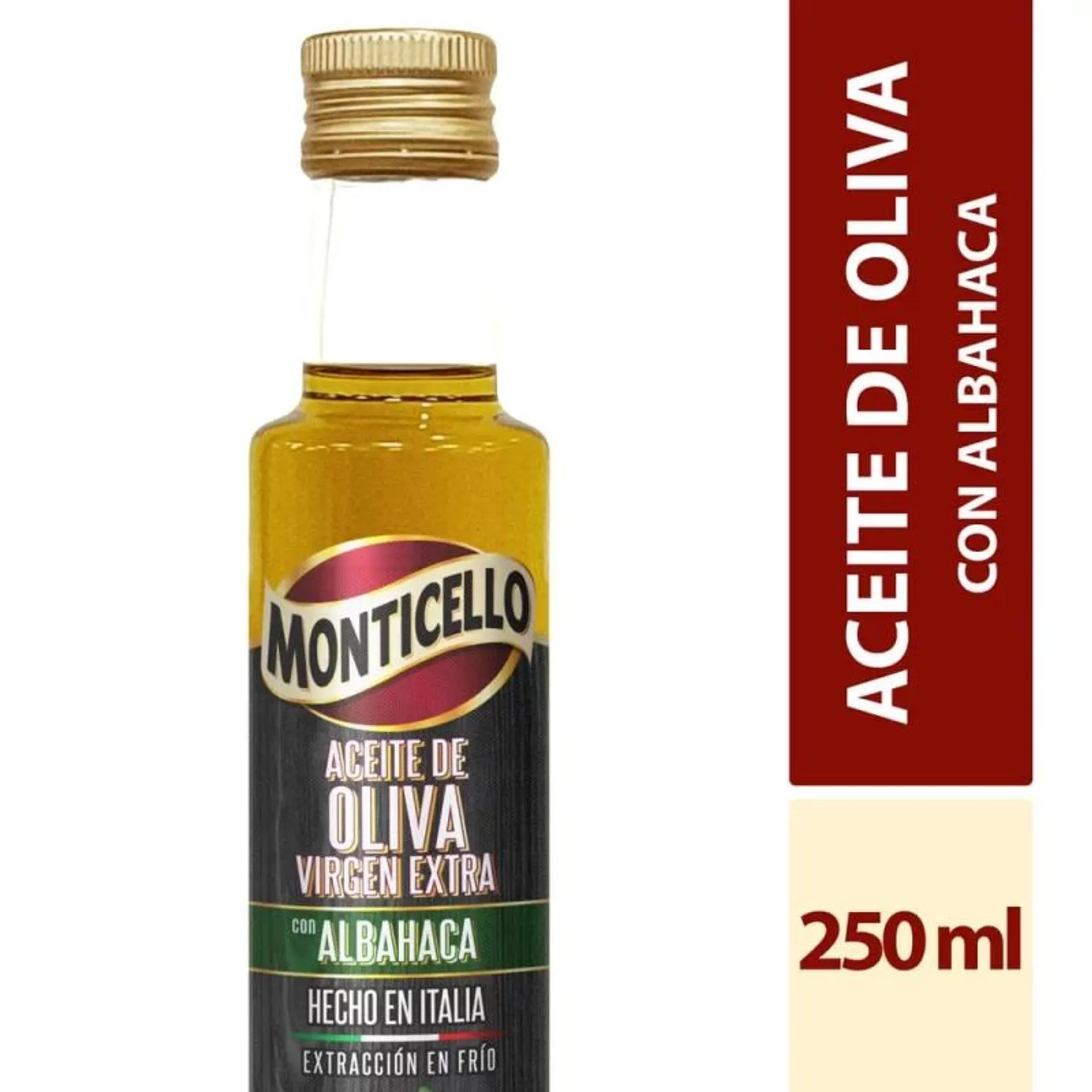 Aceite De Oliva Monticello Albahaca x 250 ml