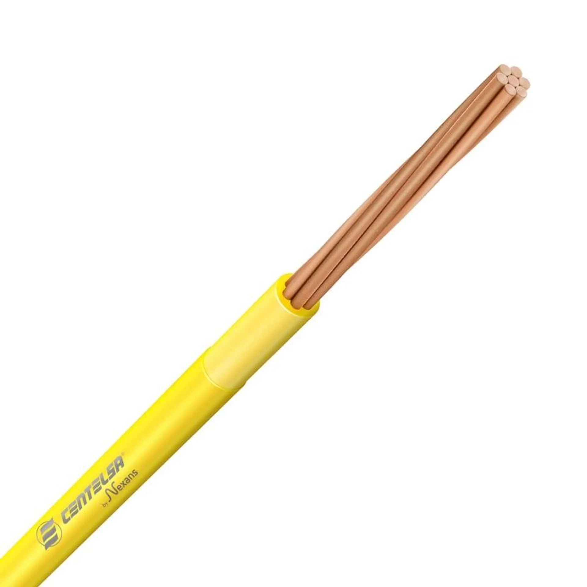 Cable #14 100M Amarillo