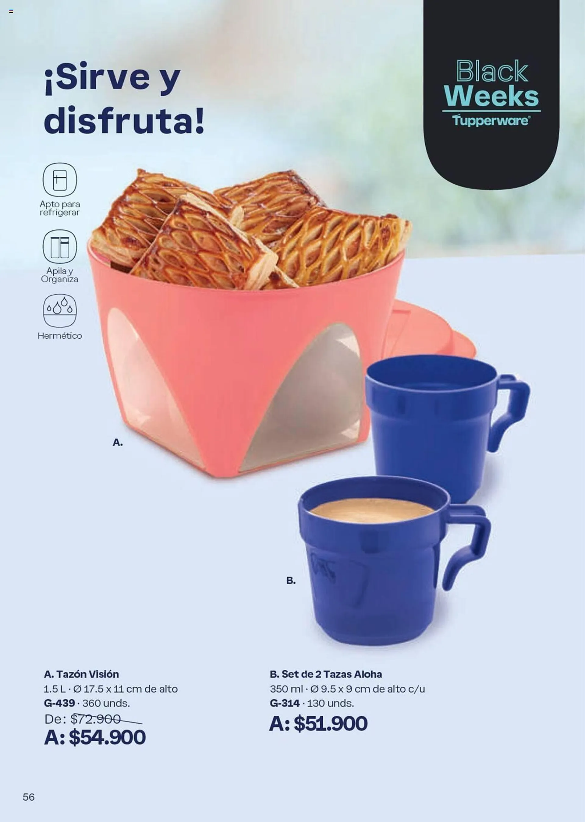 Catalogo de Catálogo Tupperware 4 de octubre al 31 de octubre 2024 - Pag 56