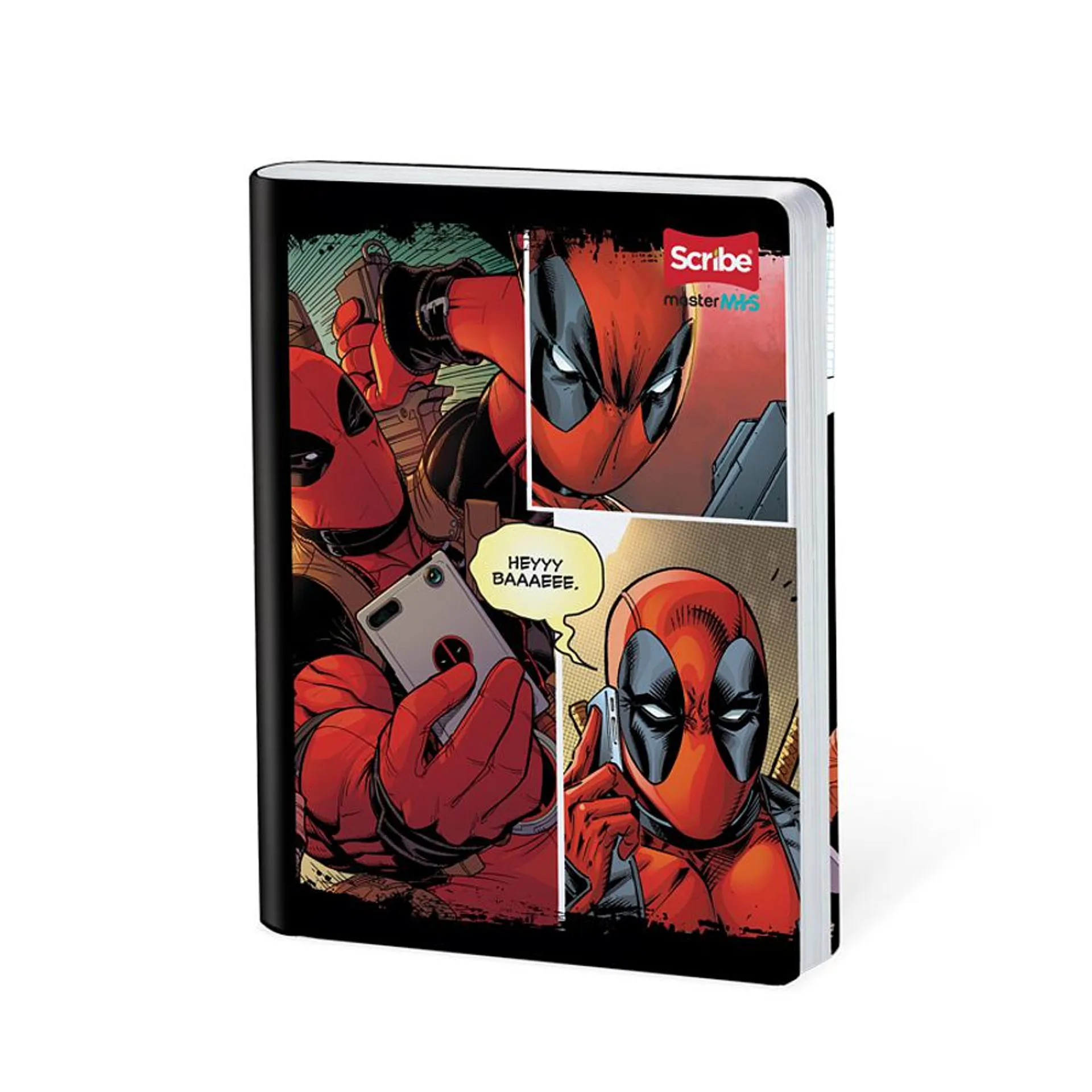 Cuaderno Cosido Deadpool 50 Hojas Cuadros