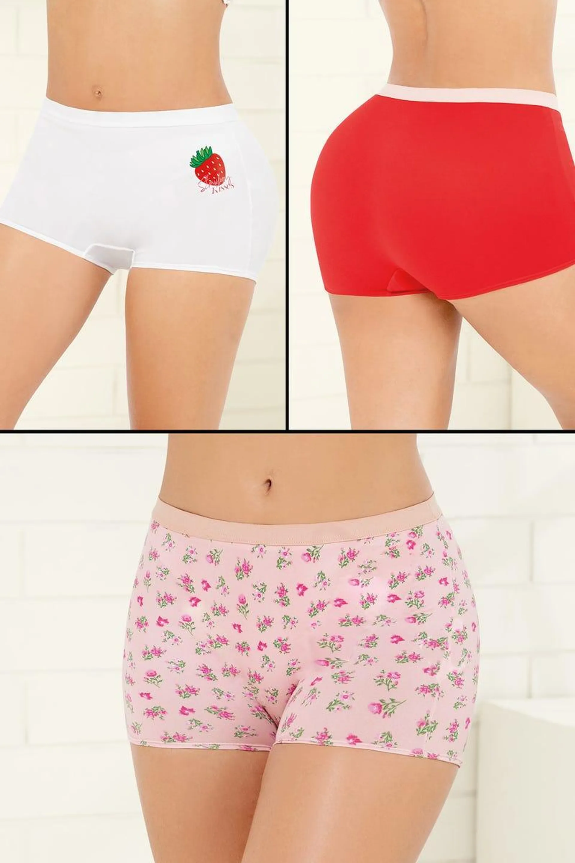 BOXER X 3 AJUSTADO Multicolor