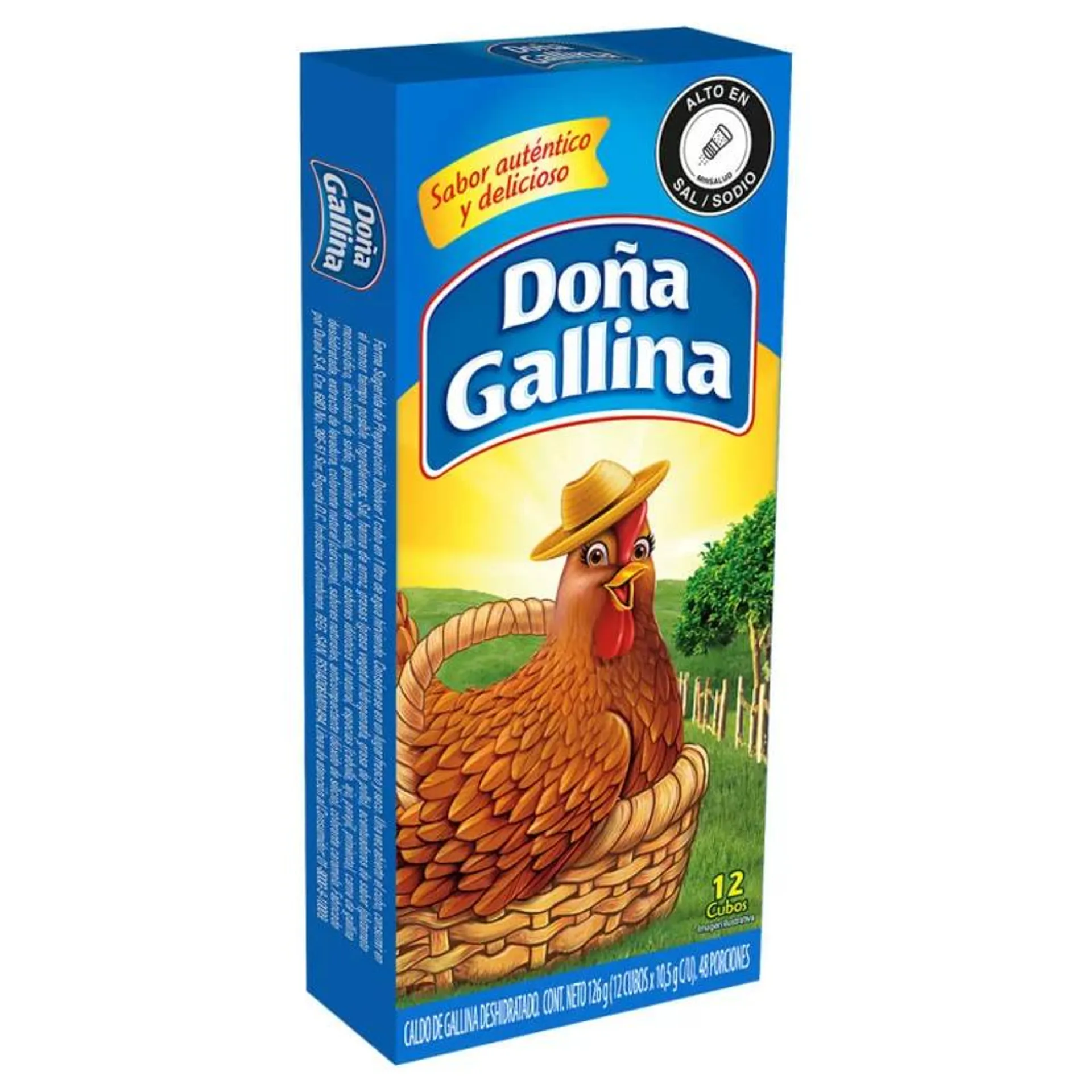 Caldo Dona Gallina x 12 Cubos x 126 g