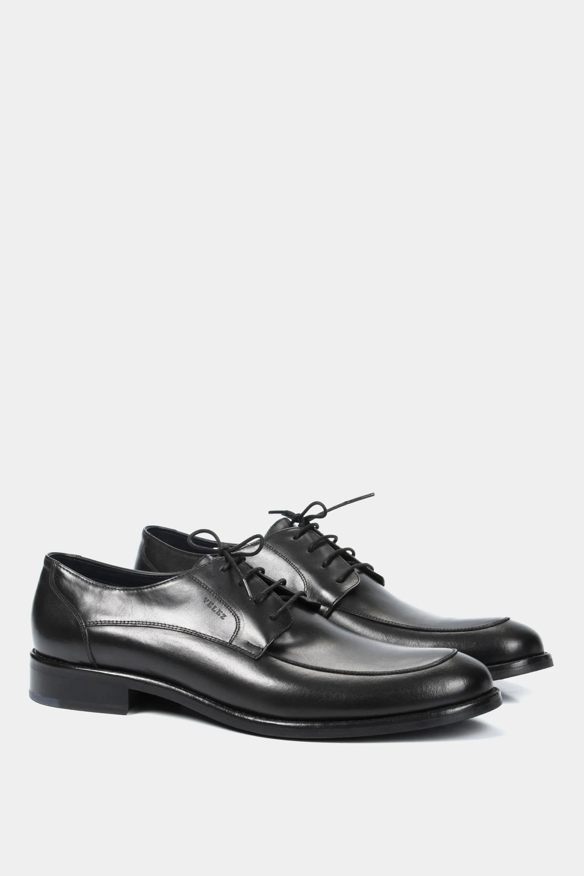 Zapatos cordón formal Ontario de cuero para hombre efecto envejecido Negro